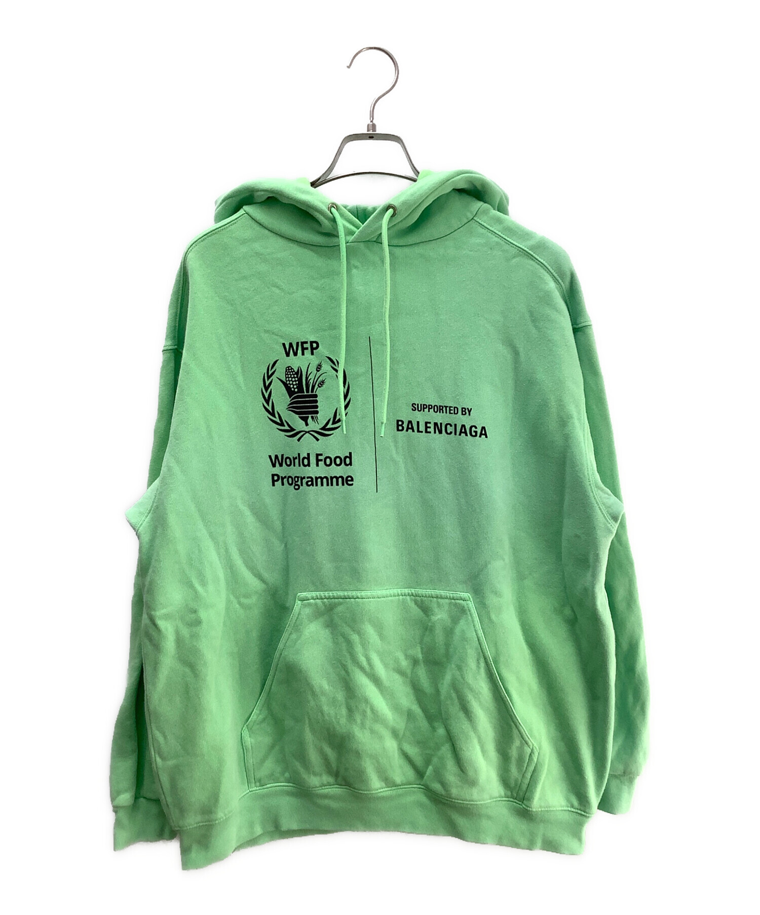 中古・古着通販】BALENCIAGA (バレンシアガ) ロゴププオーバーパーカー 