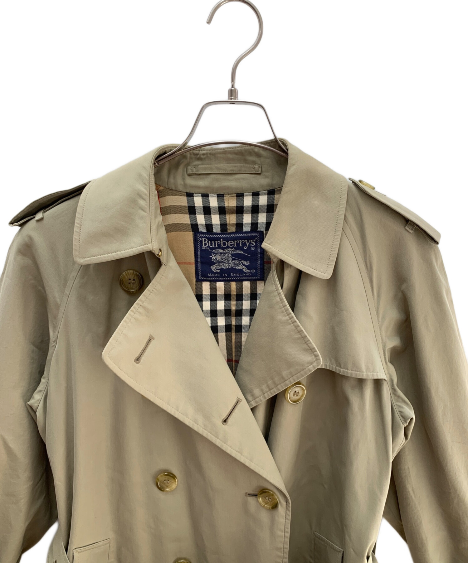 新品　BURBERRY ベージュ トレンチコート　バーバリー　三陽商会　9号 美品 バーバリーBurberryトレンチコート ベージュ9号 レディース三陽商会