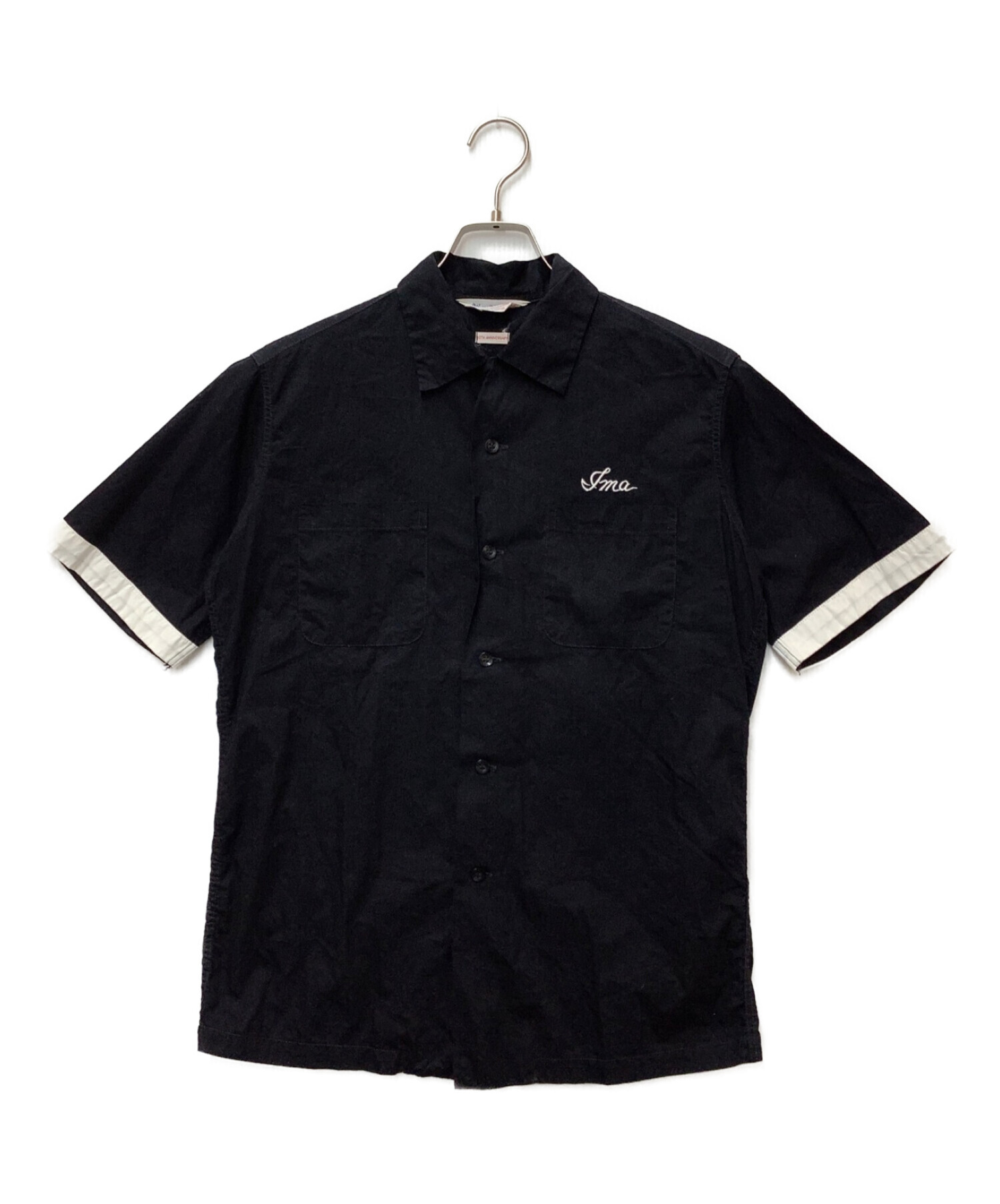 【SAPEur】ボーリングシャツ　ブラック　Mサイズ