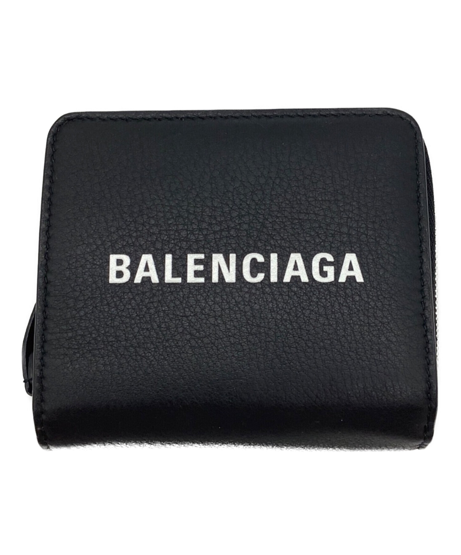 中古・古着通販】BALENCIAGA (バレンシアガ) 2つ折り財布 ブラック