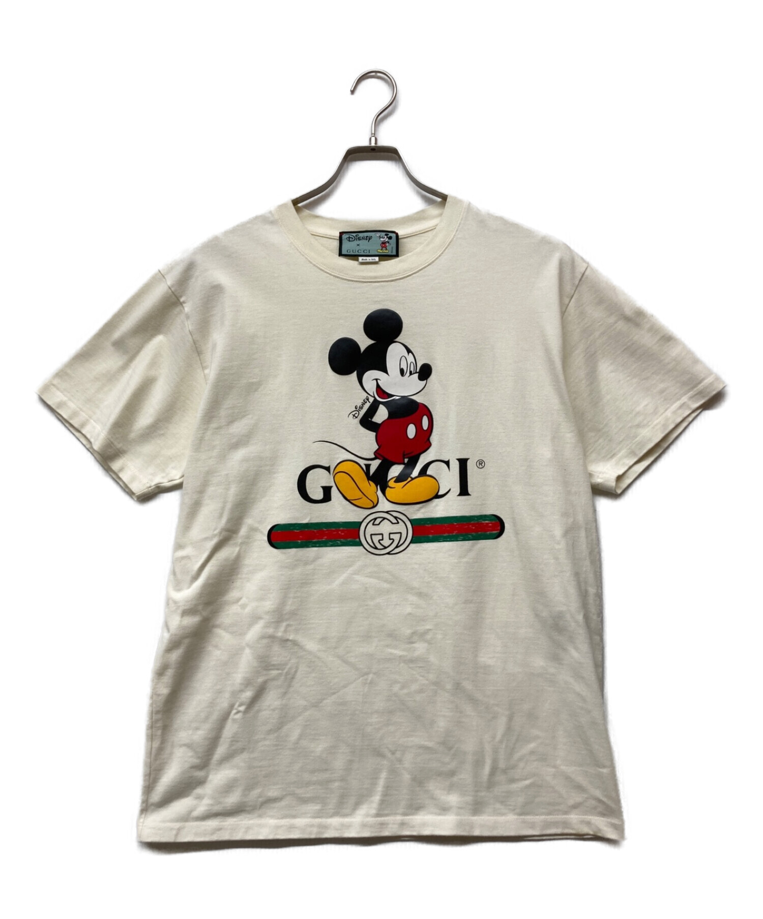 Disney×GUCCI (ディズニー×グッチ) ディズニーコラボオーバーサイズTシャツ ホワイト サイズ:S