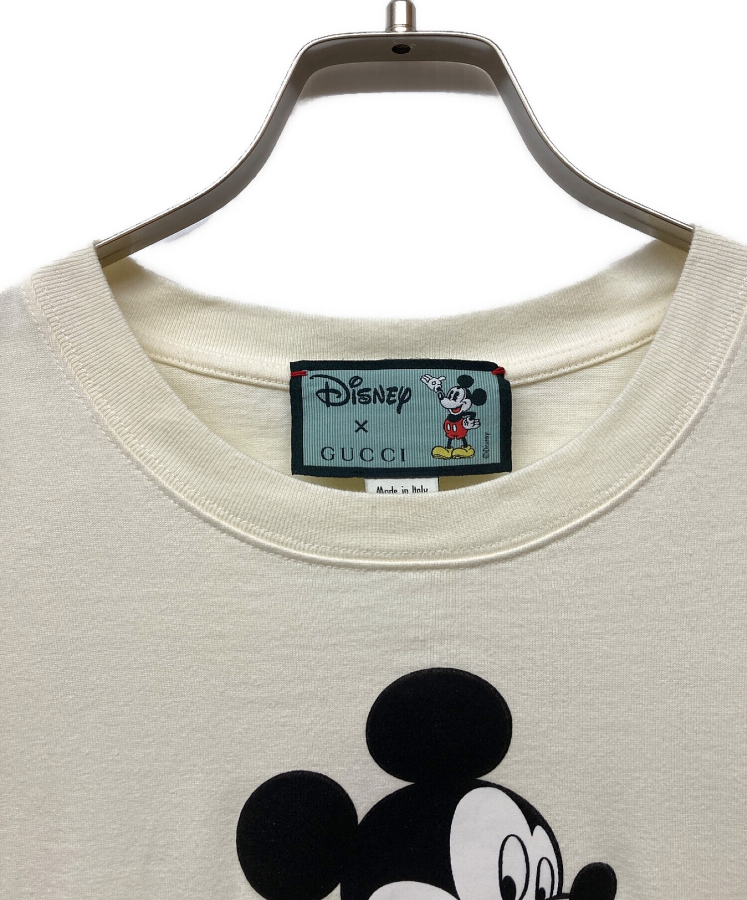 Disney×GUCCI (ディズニー×グッチ) ディズニーコラボオーバーサイズTシャツ ホワイト サイズ:S