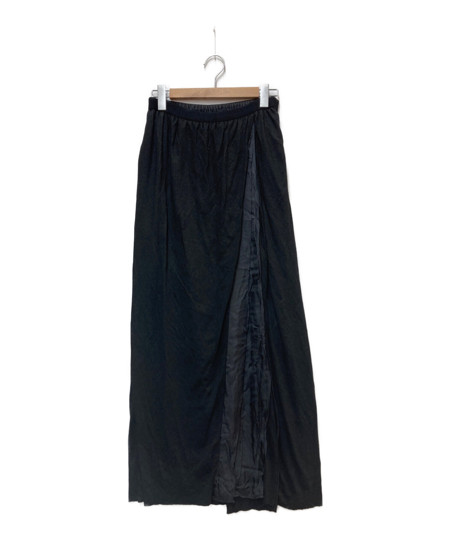 中古・古着通販】sacai luck (サカイラック) ロングスカート ブラック  