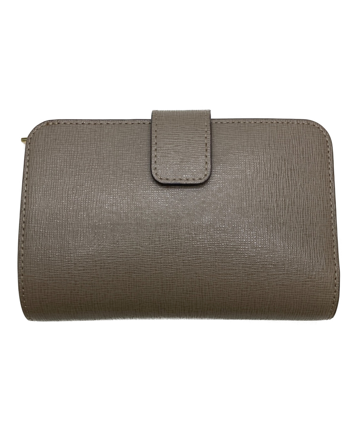 中古・古着通販】FURLA (フルラ) 2つ折り財布 グレージュ｜ブランド 