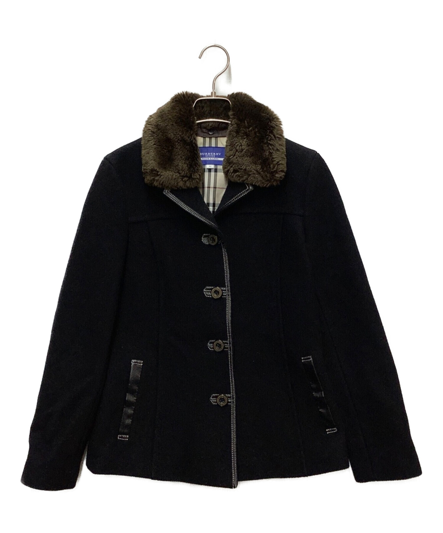 BURBERRY BLUE LABEL ブラックジャケット 38サイズ（BURBERRY  