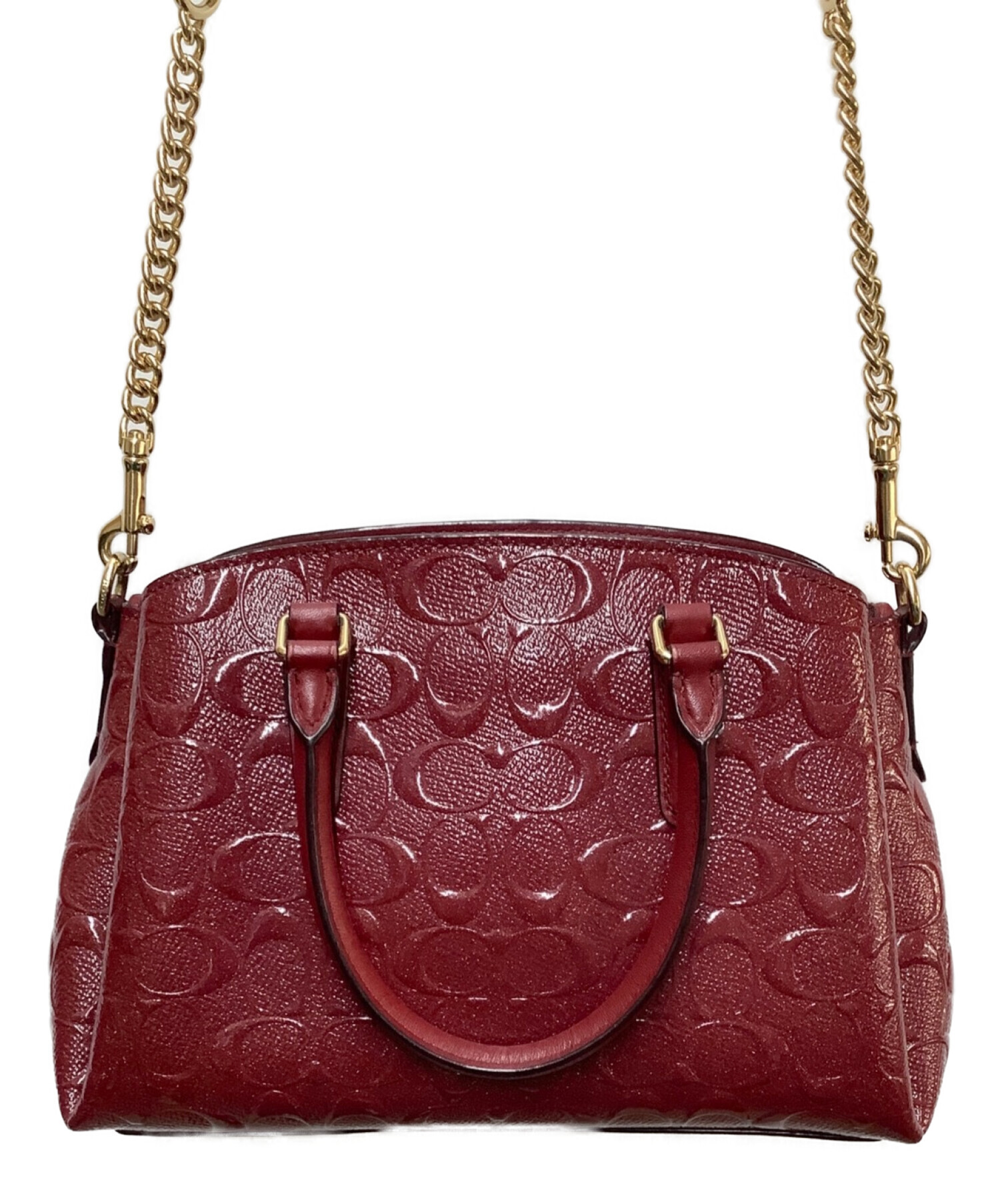 中古・古着通販】COACH (コーチ) 2WAYバッグ レッド｜ブランド・古着 