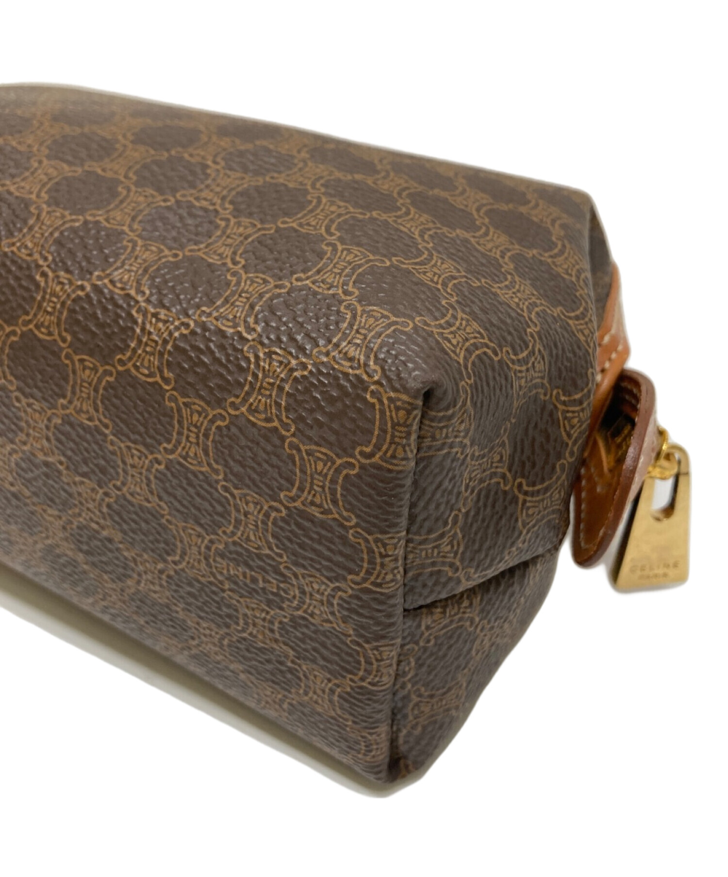 中古・古着通販】CELINE (セリーヌ) コスメポーチ ブラウン｜ブランド 