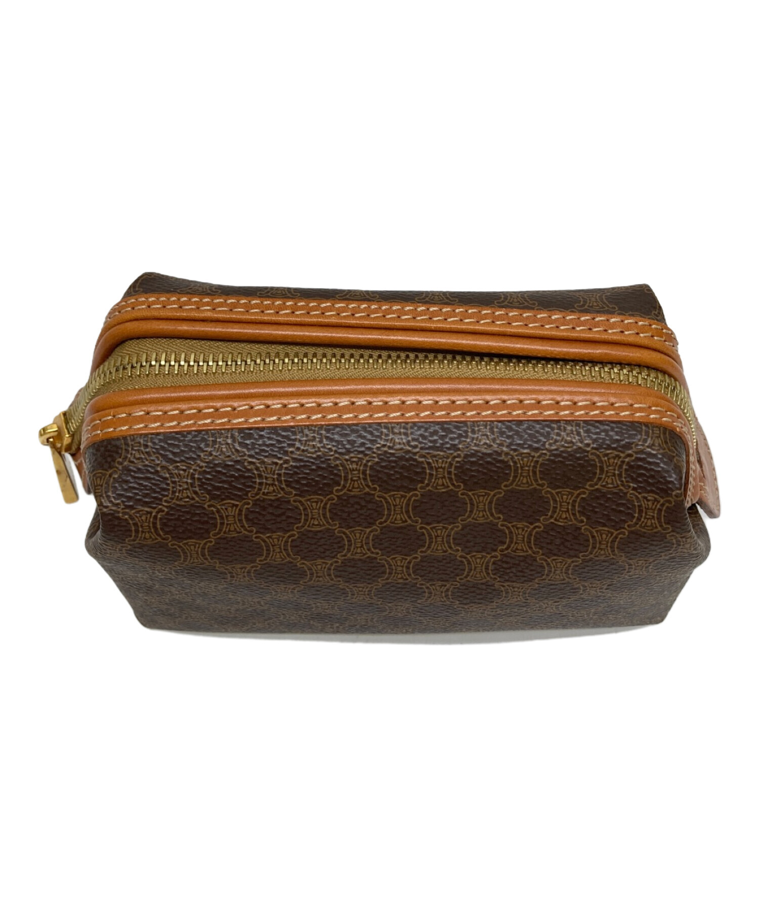 中古・古着通販】CELINE (セリーヌ) コスメポーチ ブラウン｜ブランド 