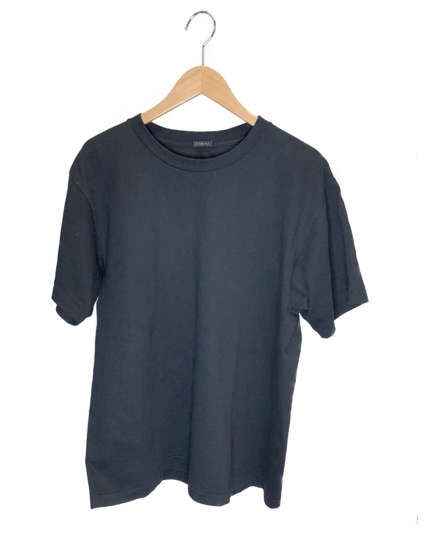 COMOLI（コモリ） 空紡天竺半袖クルーTシャツ ブラック サイズ:2-