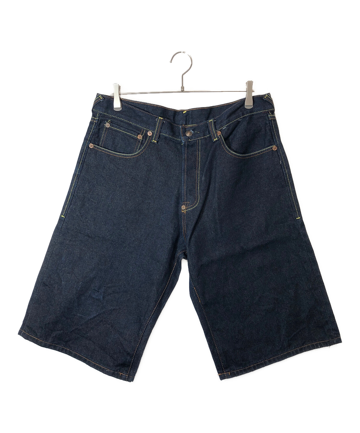 中古・古着通販】EVISU (エビス) デニムハーフパンツ インディゴ 