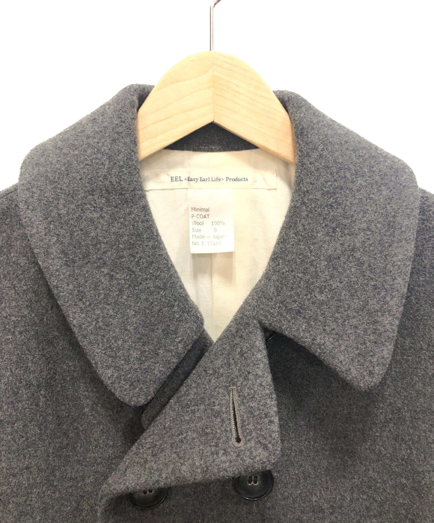 中古・古着通販】EASY EARL LIFE (イール) Pコート グレー サイズ:S 