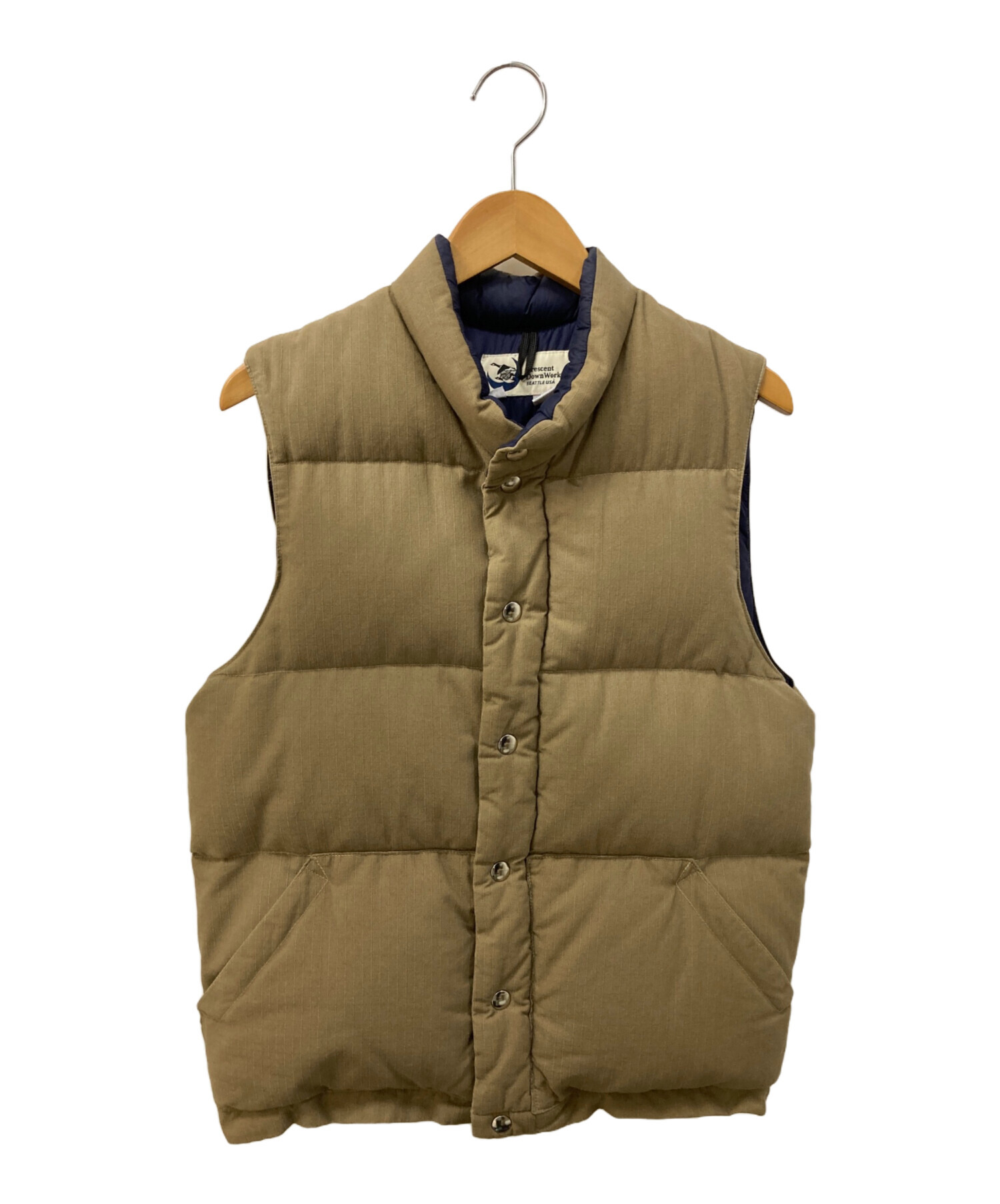 Crescent DownWorks ダウンベスト M ベージュ USA製 Crescent Down