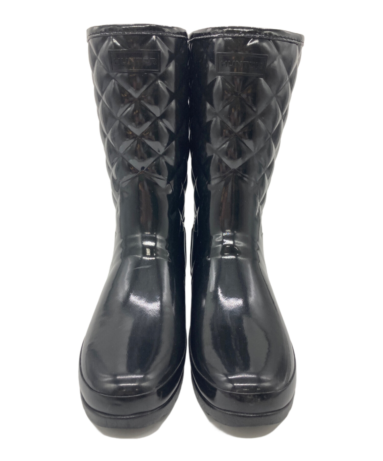 ハンター レインブーツ uk5 黒 HUNTER レインブーツ ショート 長靴 UK5 24.0cm ブラック ハンター