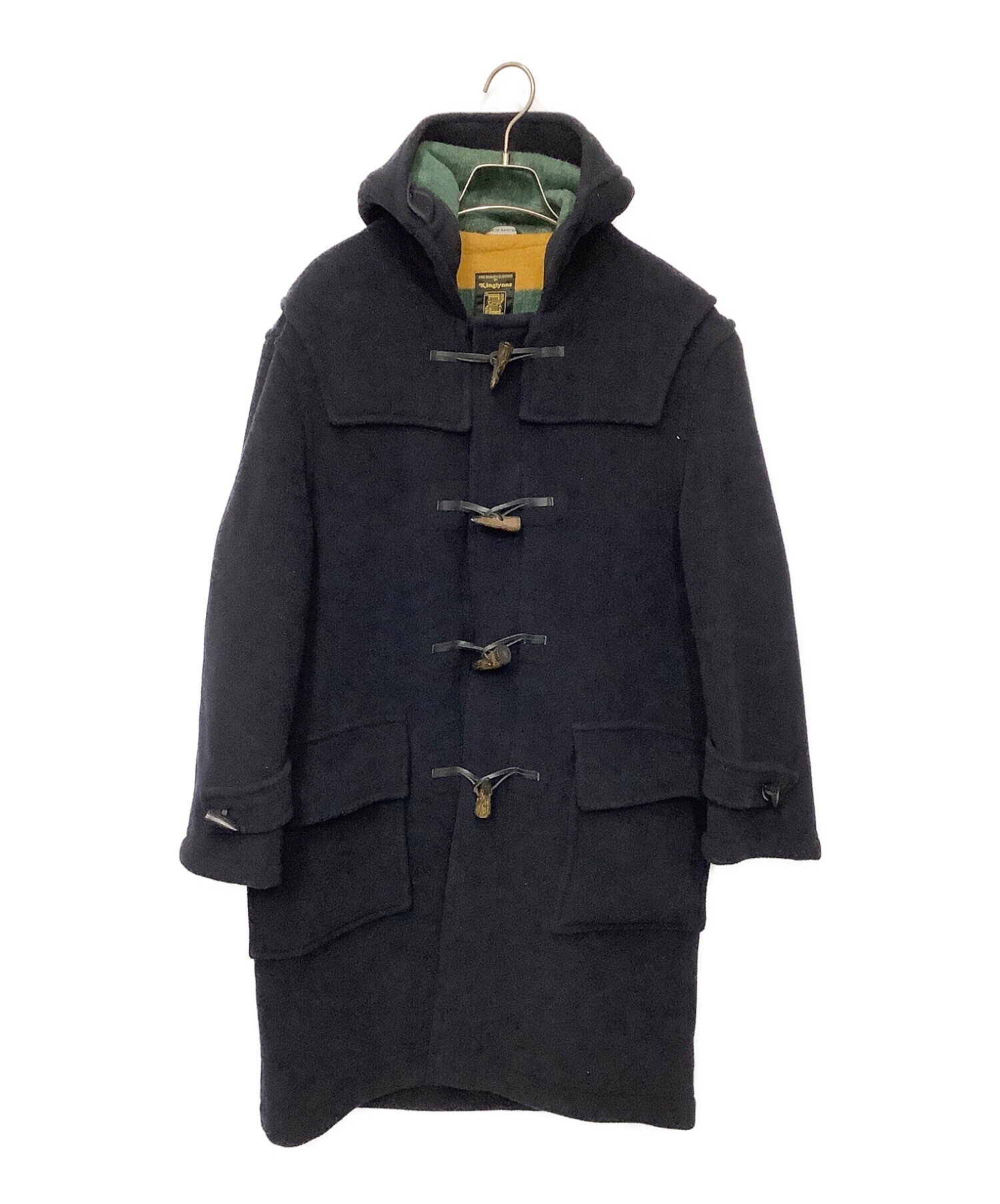 クリーニング済 OLD ENGLAND 臭かっ ダッフルコート 34 ネイビー