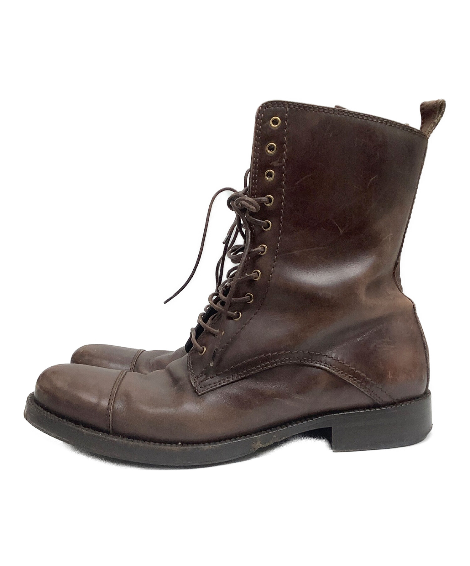 DOLCE&GABBANA ペンキスウェードレースアップブーツUK7 DOLCE&GABBANA ペンキスウェードレースアップブーツUK7