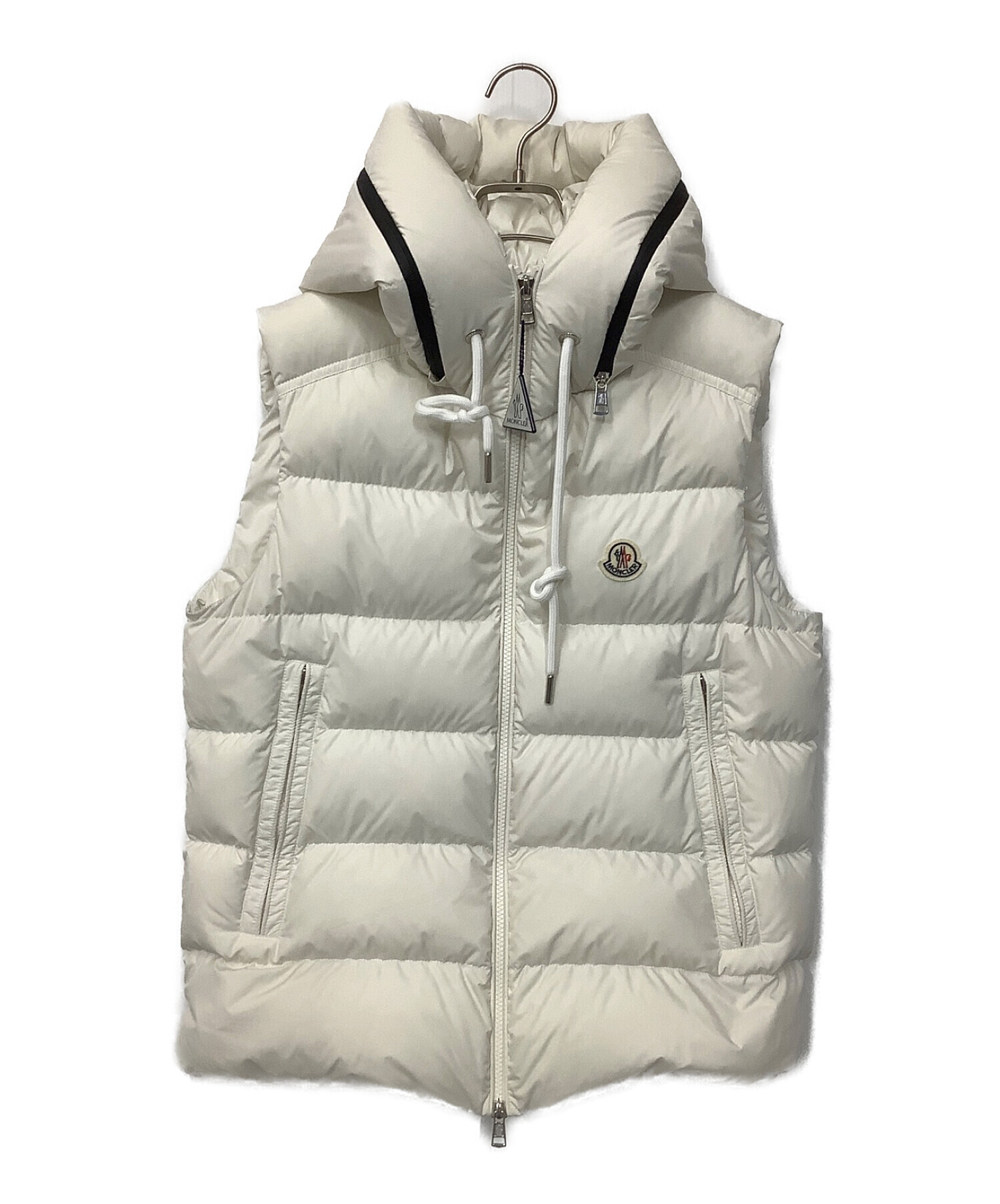 【size1】美品　モンクレール ダウンベスト　オフホワイト モンクレール(MONCLER) ダウンベスト ファッション | 通販・人気