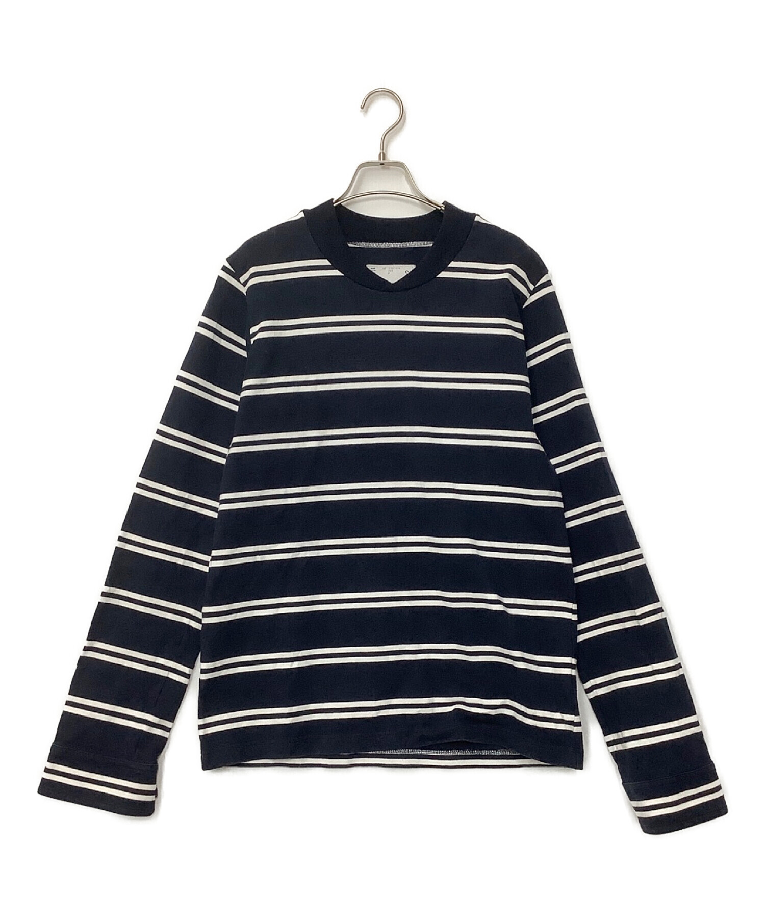 中古・古着通販】sacai (サカイ) ボーダーカットソー ネイビー サイズ 