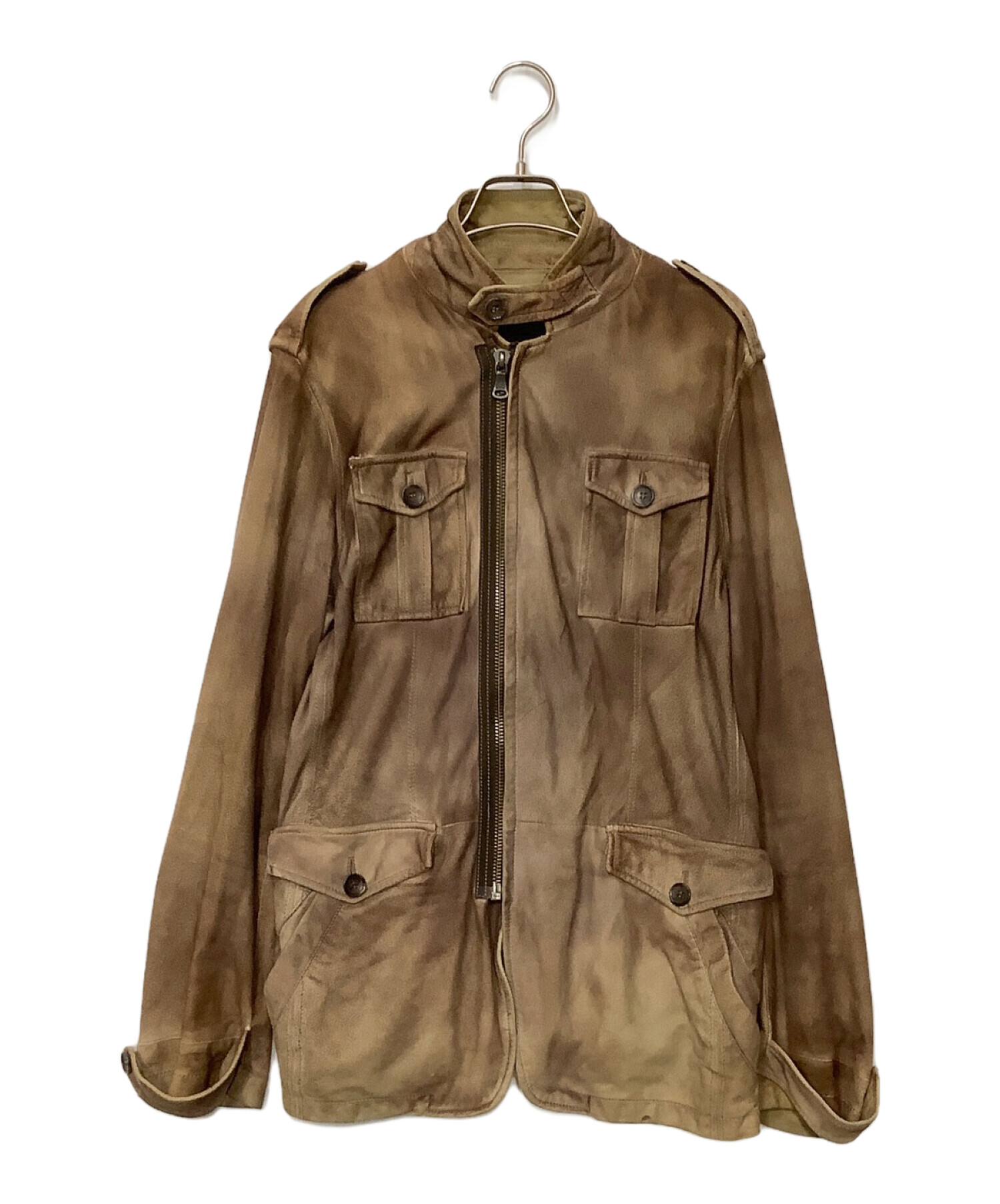 中古・古着通販】D&G (ディーアンドジー) レトロレザージャケット 