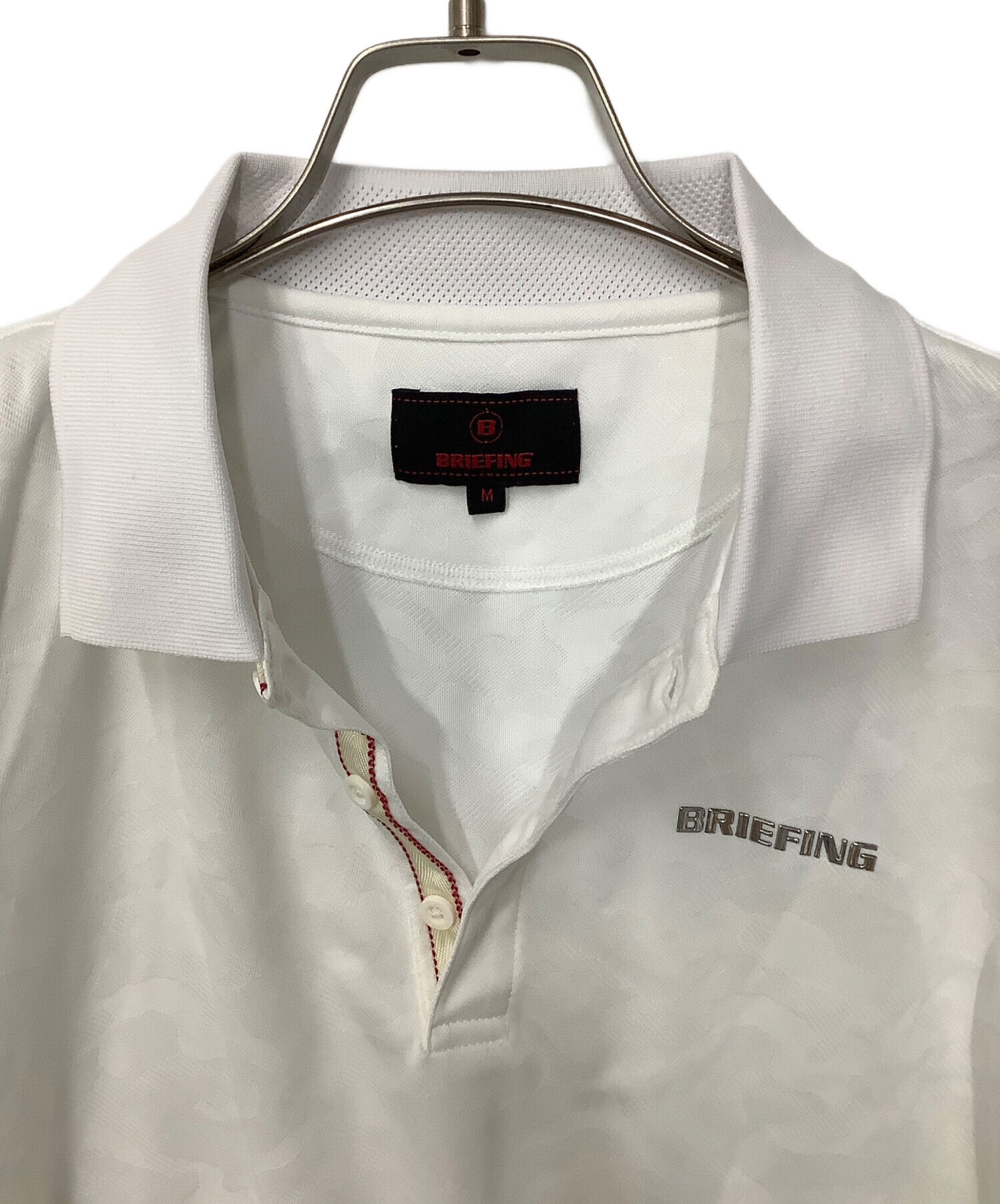中古・古着通販】BRIEFING (ブリーフィング) ポロシャツ ホワイト 