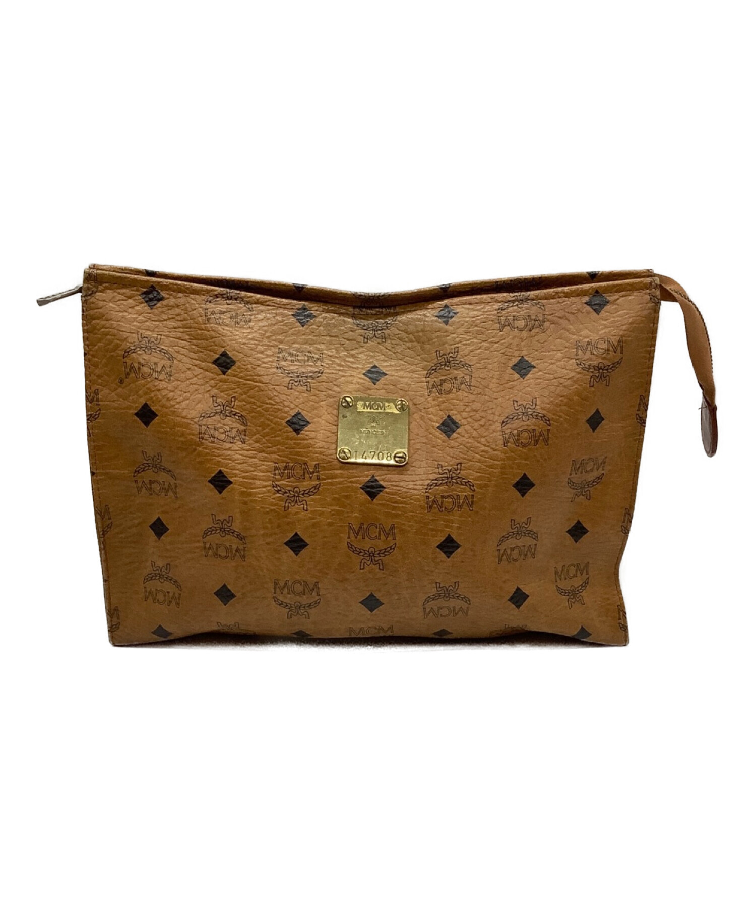 中古・古着通販】MCM (エムシーエム) クラッチバッグ ブラウン 