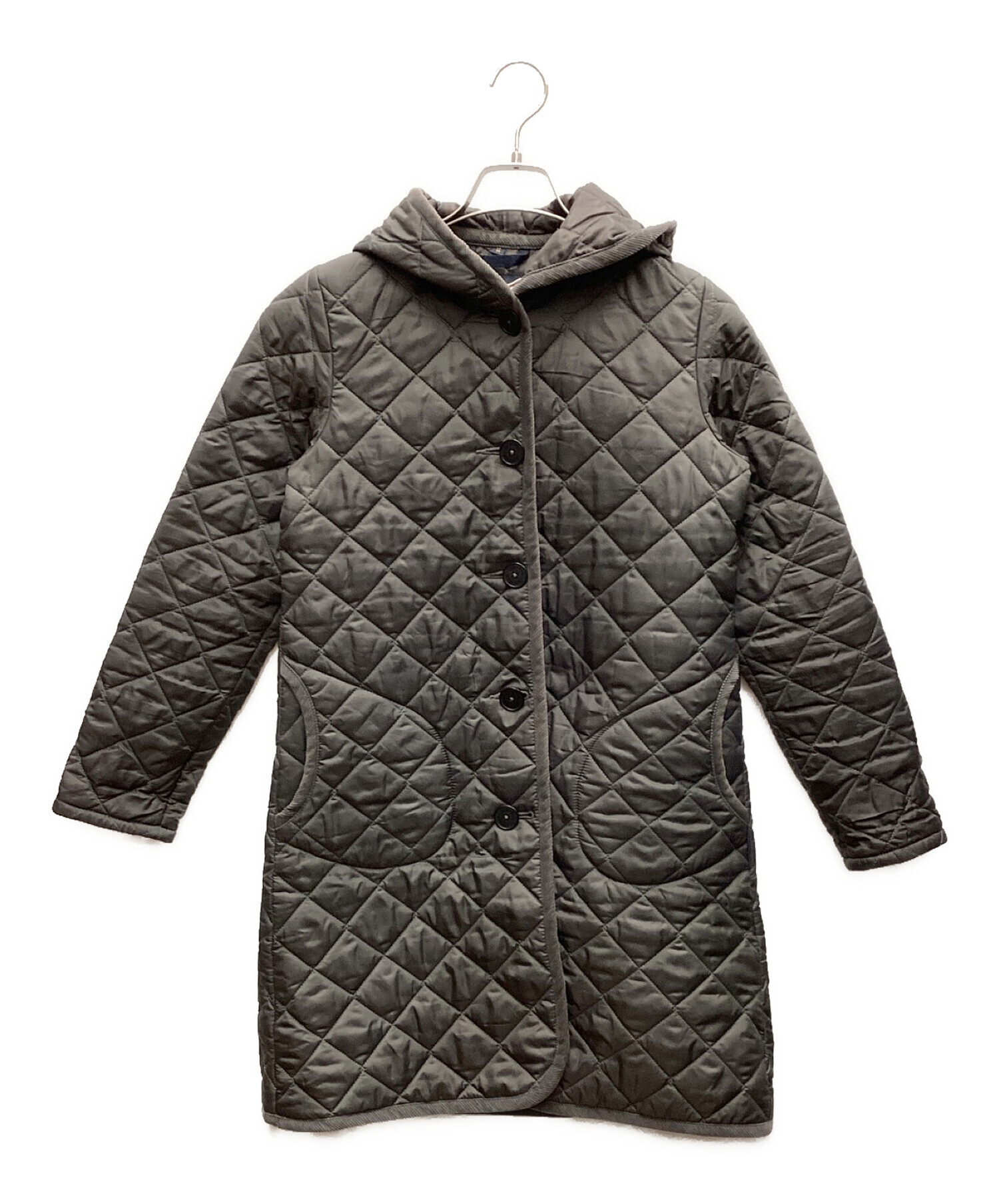 中古・古着通販】LAVENHAM (ラベンハム) キルティングコート グレー 