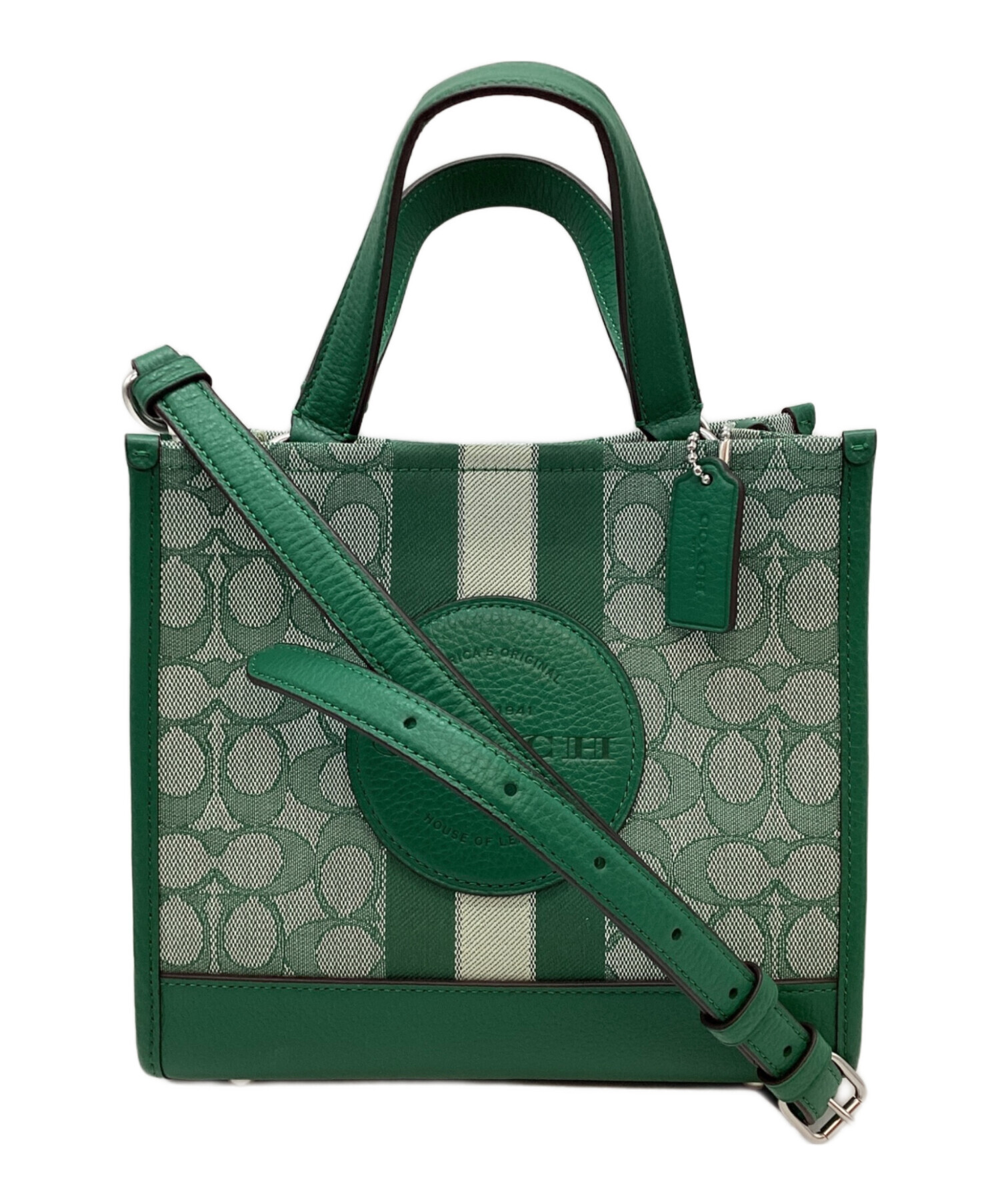 中古・古着通販】COACH (コーチ) ハンドバッグ グリーン｜ブランド 
