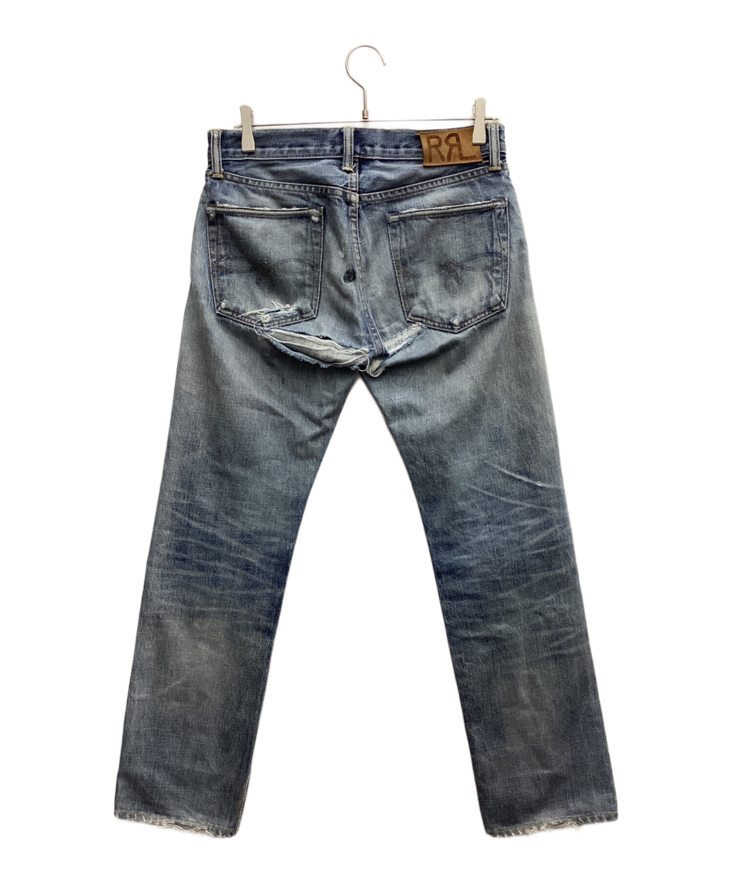 RRL ダブルアールエル ダメージデニム パンツ