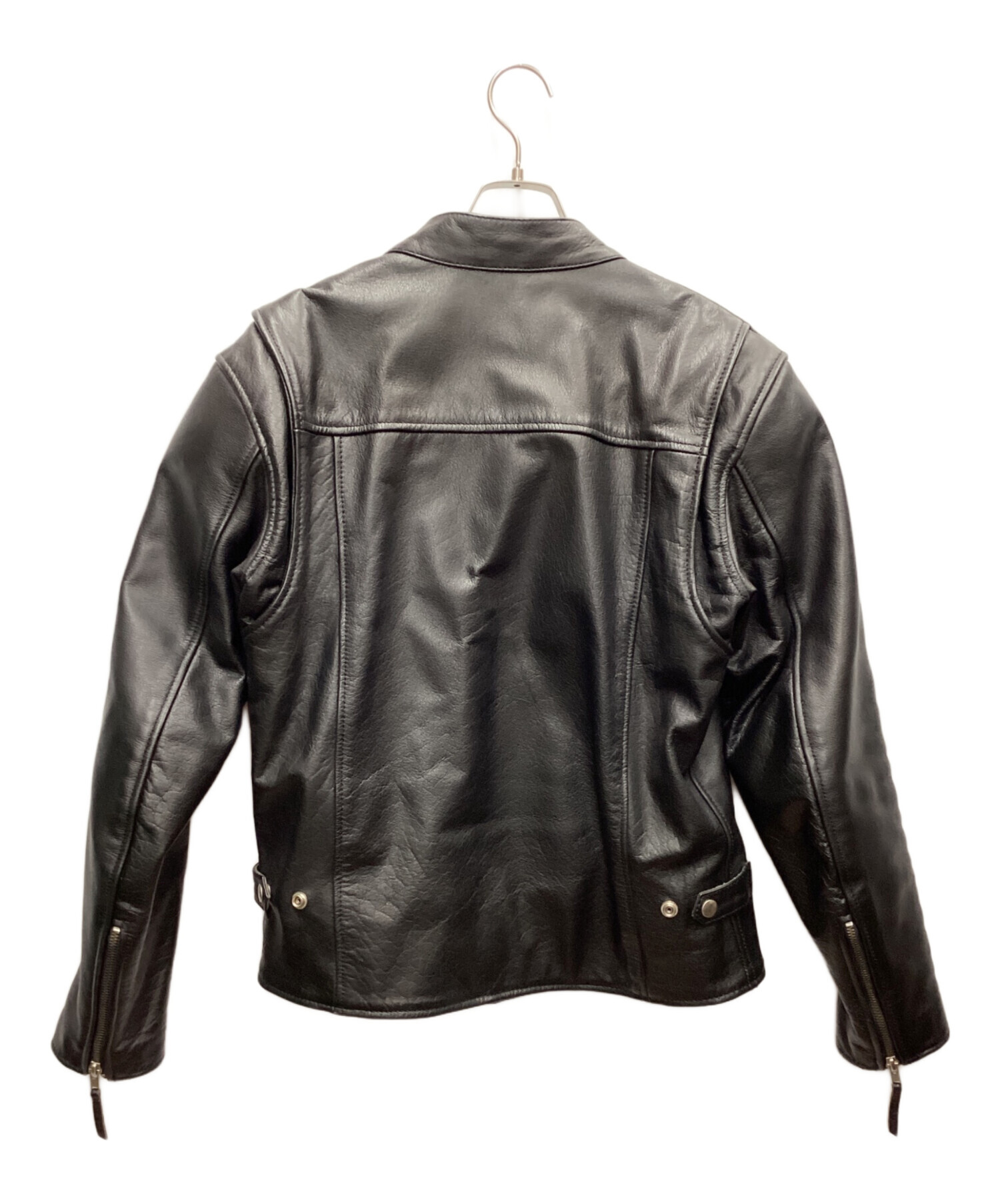 rookie leathers/シングルライダースジャケット/L/牛革/BLK Rookie