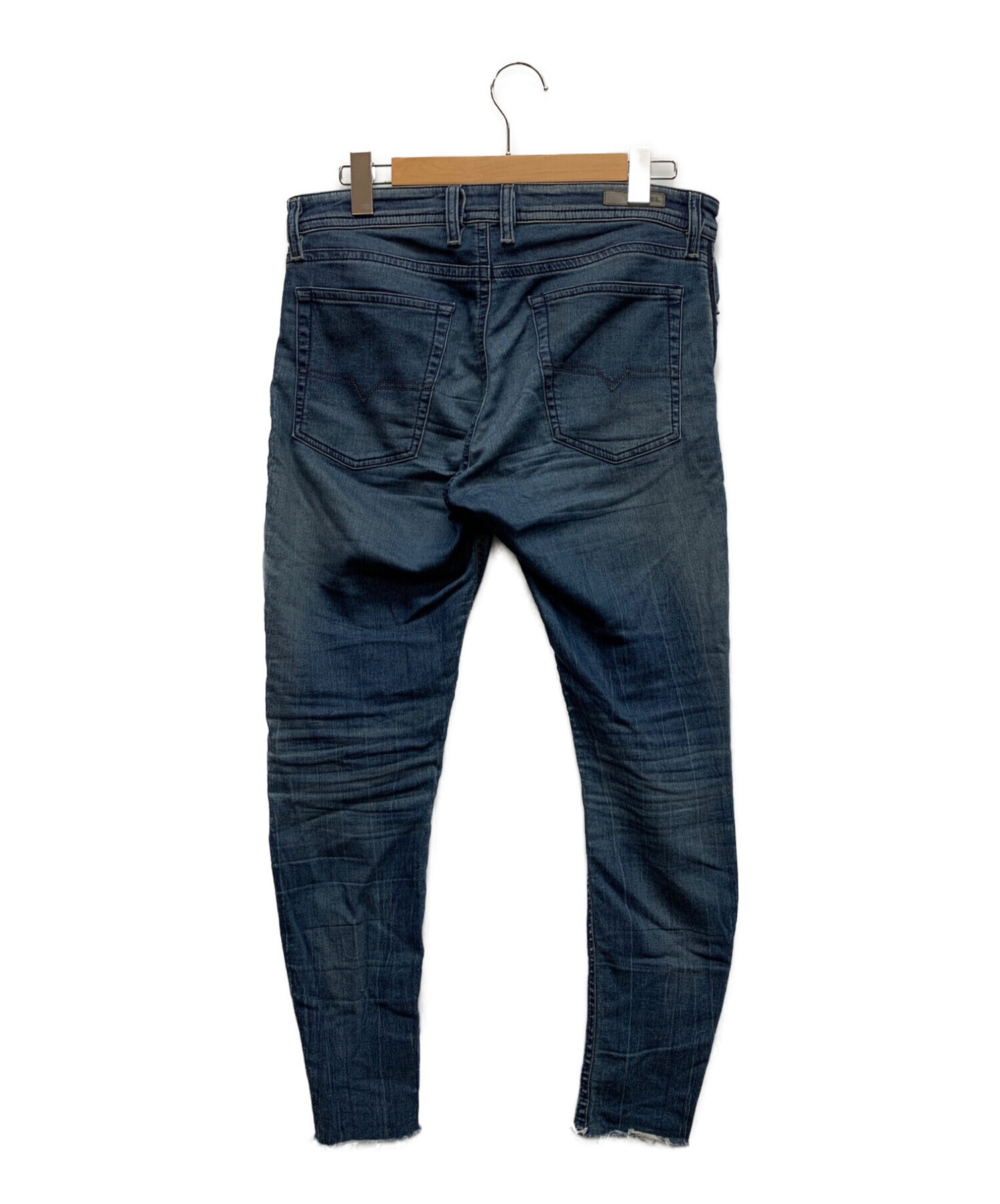 中古・古着通販】DIESEL (ディーゼル) ダメージ加工ジョガーデニム 