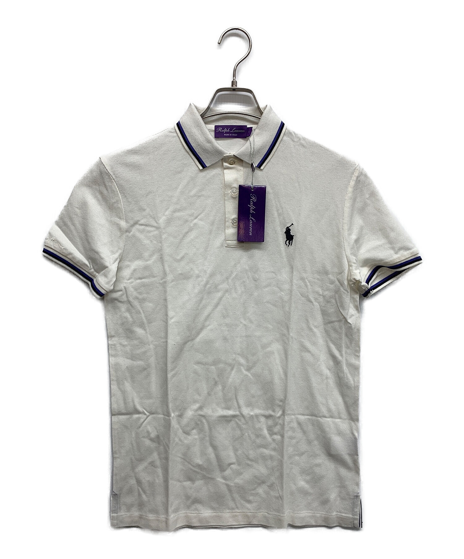 RALPH LAUREN PurpleLabel (ラルフローレン パープルレーベル) ポロシャツ ホワイト サイズ:S 未使用品