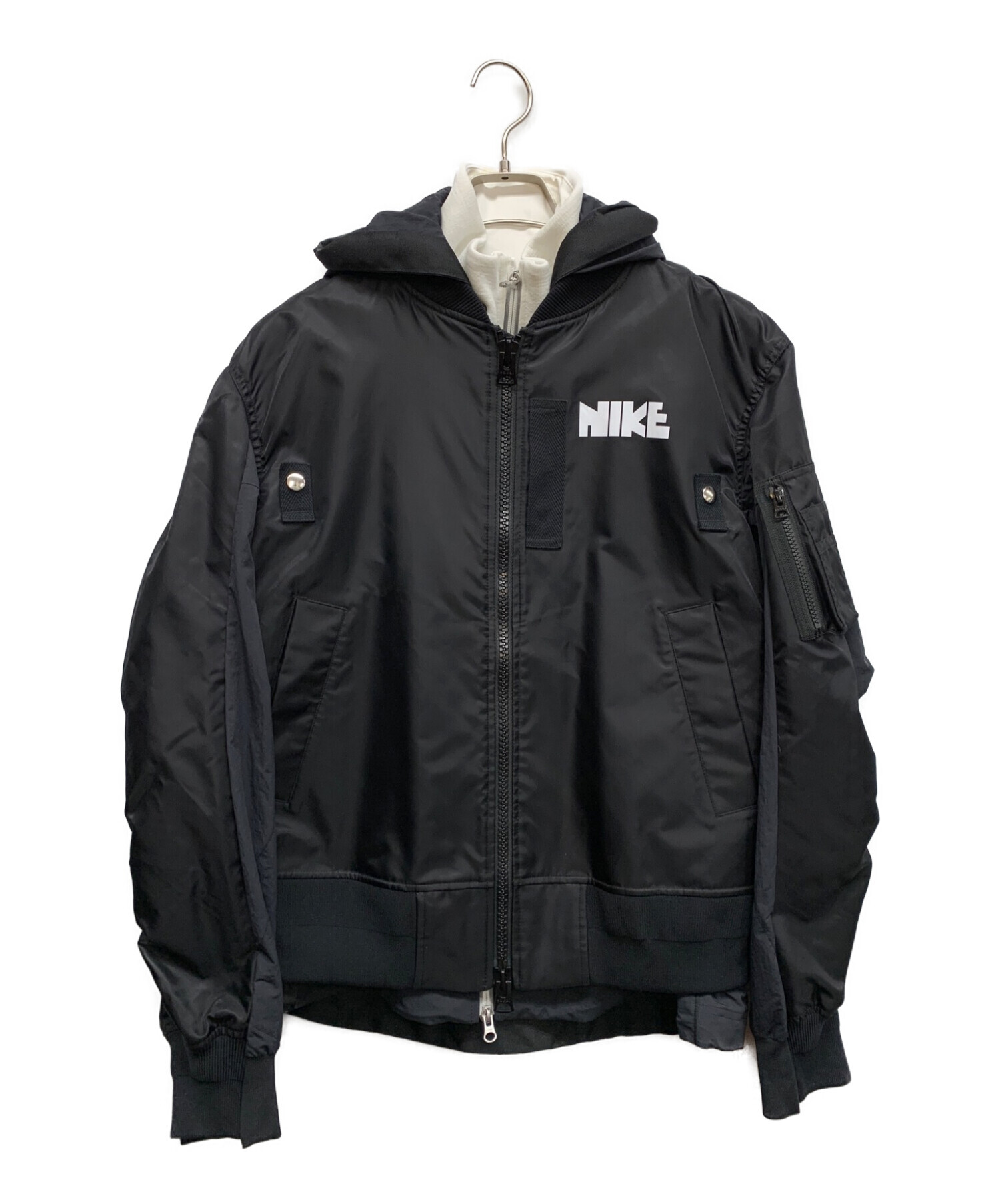 NIKE×sacai (ナイキ×サカイ) ウィンドランナージャケット ブラック サイズ:S