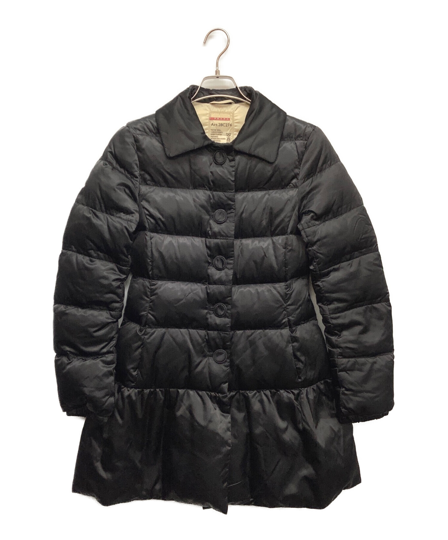 大幅値下げ！PRADA 黒 ベンチコート スポーツダウン 【公式通販】