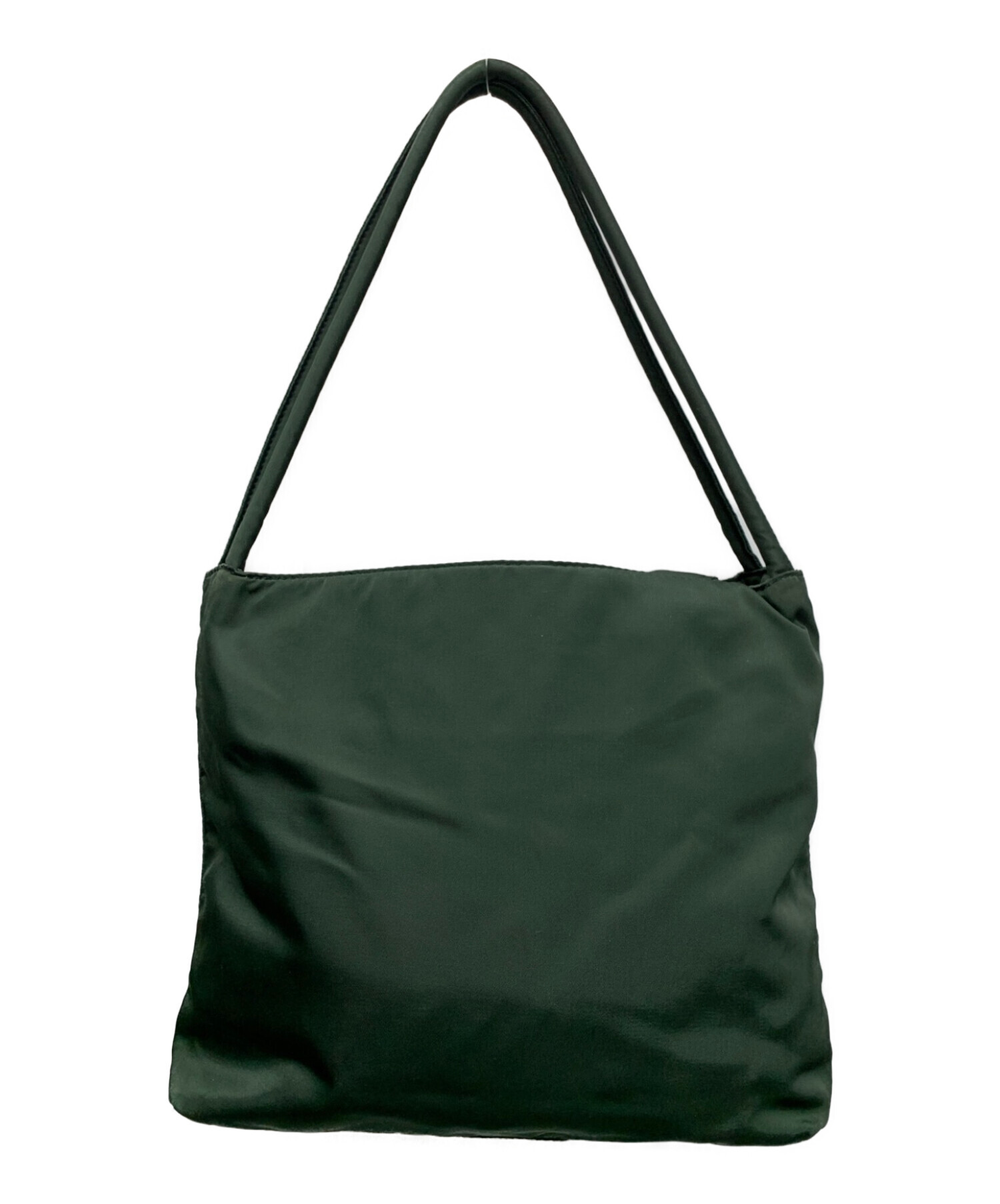 中古・古着通販】PRADA (プラダ) ミニナイロントートバッグ グリーン 