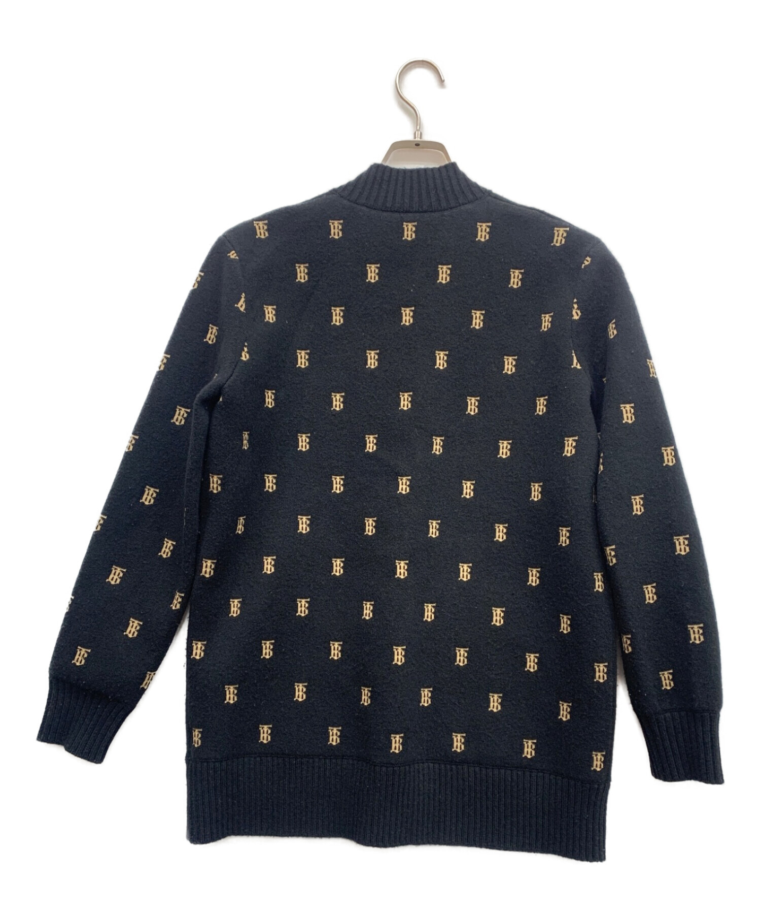 中古・古着通販】BURBERRY (バーバリー) ニットカーディガン ブラック 