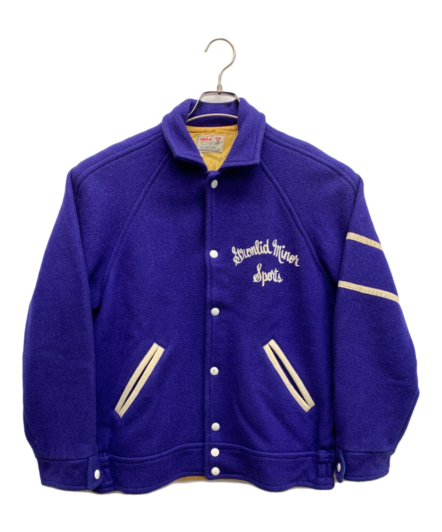 中古・古着通販】HARV-AL (ハーバル) スタジャン ブルー サイズ:L 
