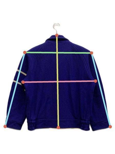 中古・古着通販】HARV-AL (ハーバル) スタジャン ブルー サイズ:L 