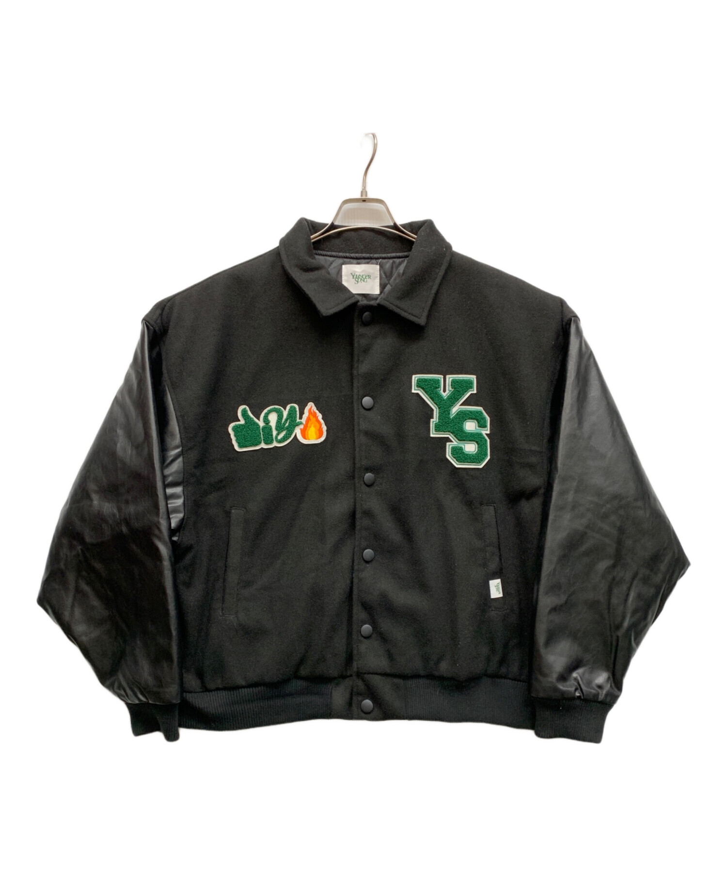 中古・古着通販】YOUNGER SONG (ヤンガーソング) スタジャン ブラック 