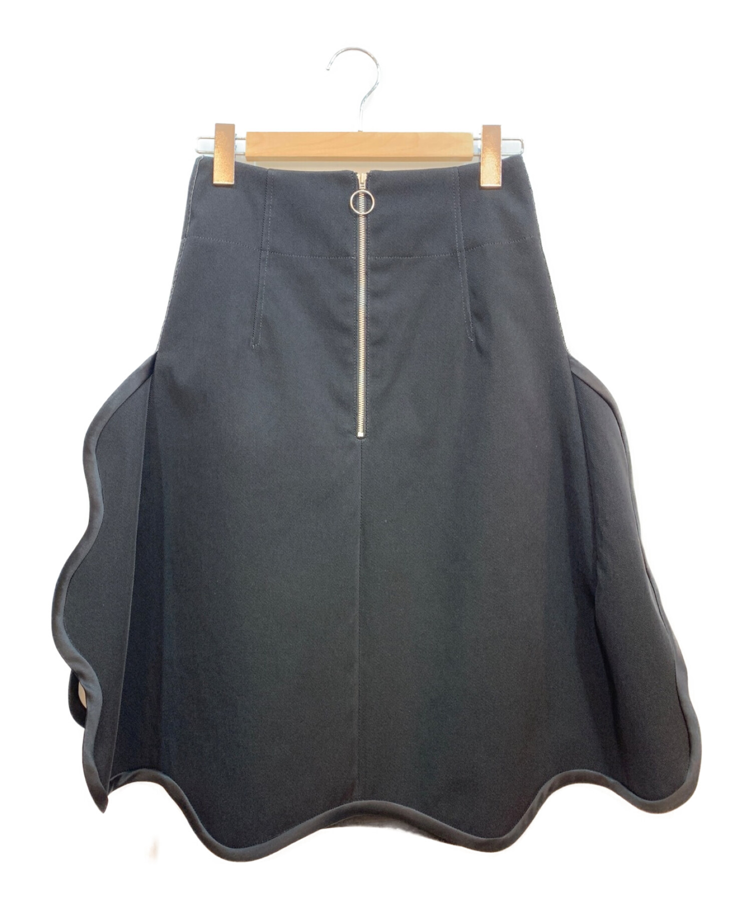 TOGA ARCHIVES (トーガアーカイブス) アセテートヘビーツイルスカート ブラック サイズ:36 未使用品