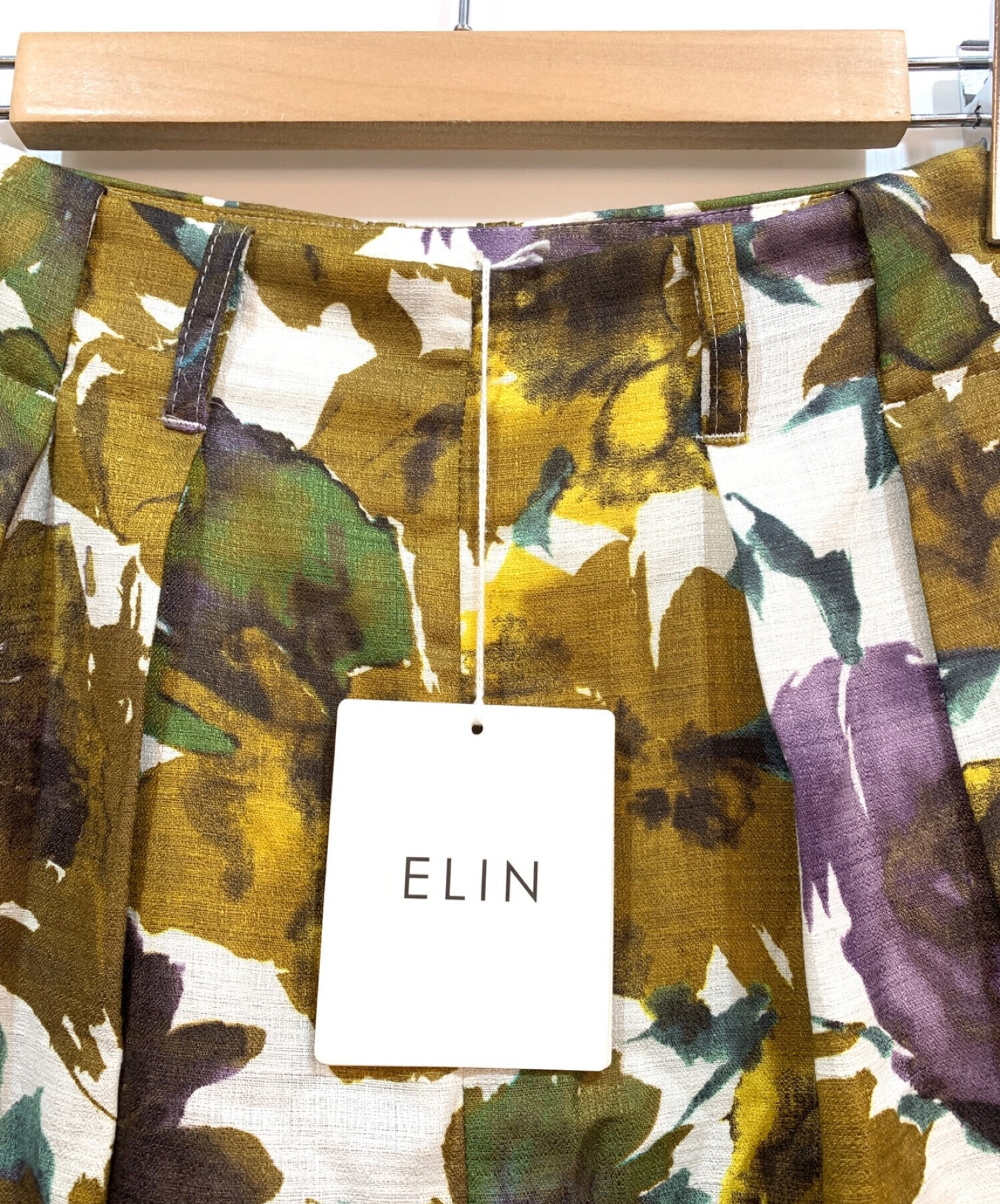 中古・古着通販】ELIN (エリン) floral 2タックパンツ サイズ:36 未