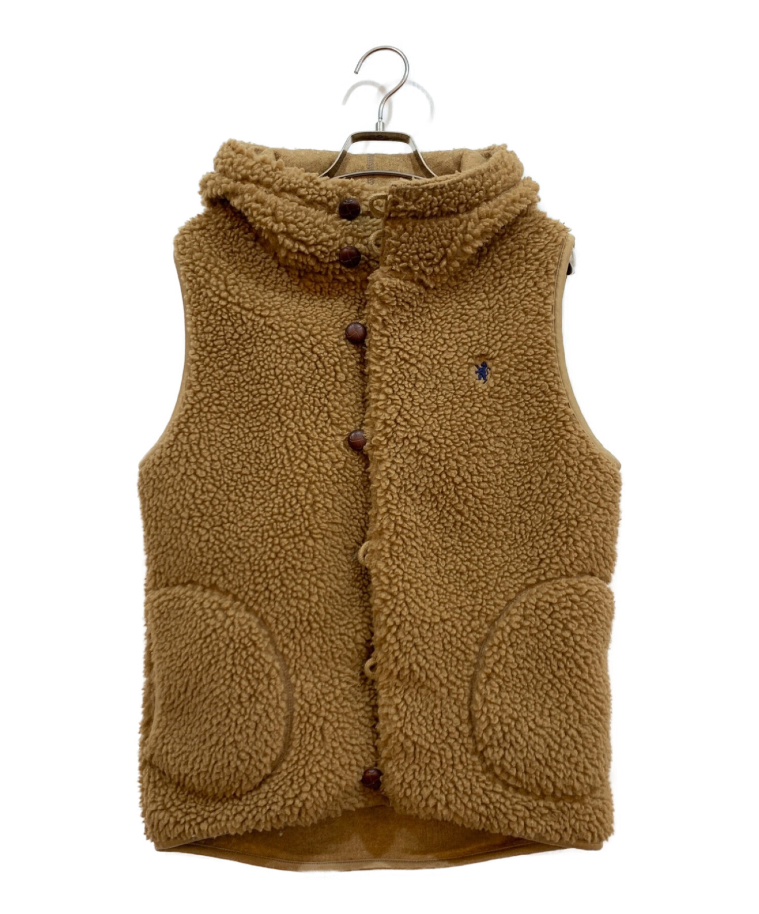 GYMPHLEX ジムフレックス　ボアフーデッドベスト　ブラウン　サイズ14 GYMPHLEX ジムフレックス ボアフーデッドベスト ブラウン サイズ14