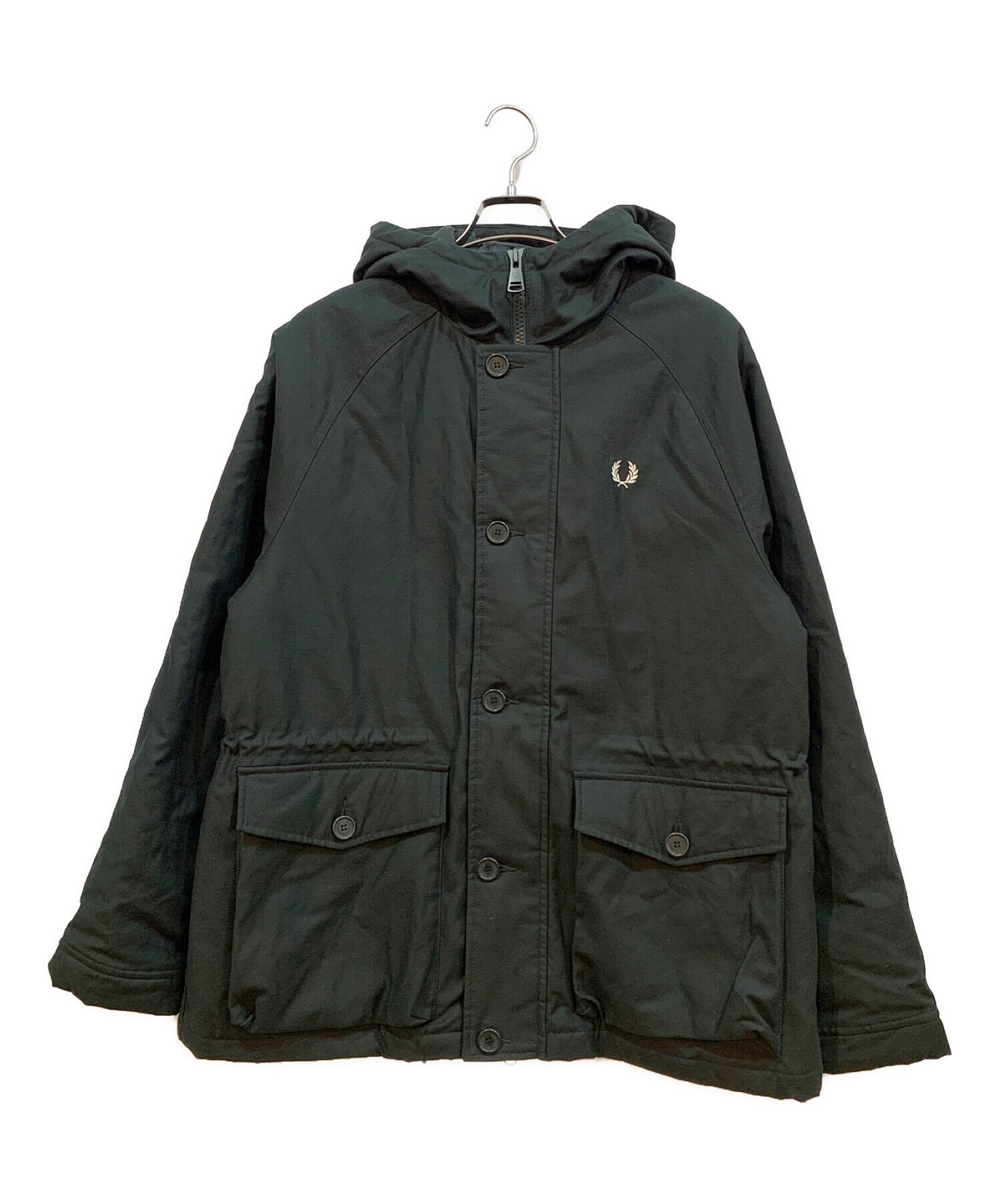 FRED PERRY (フレッドペリー) フードジャケット ブラック サイズ:M 未使用品