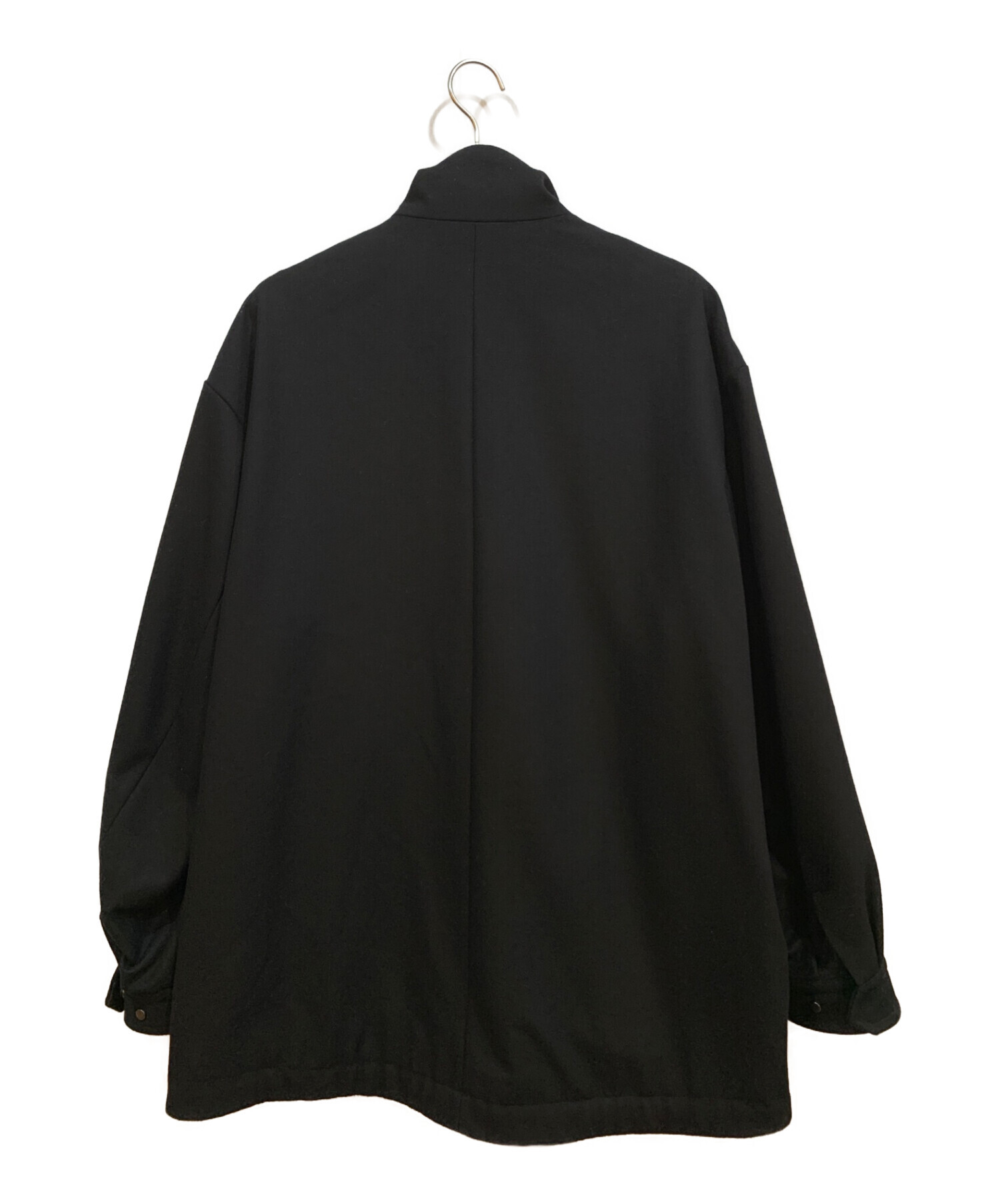 stein (シュタイン) Melton Zip Half Coat（メルトンジップハーフコート） ブラック サイズ:S 未使用品