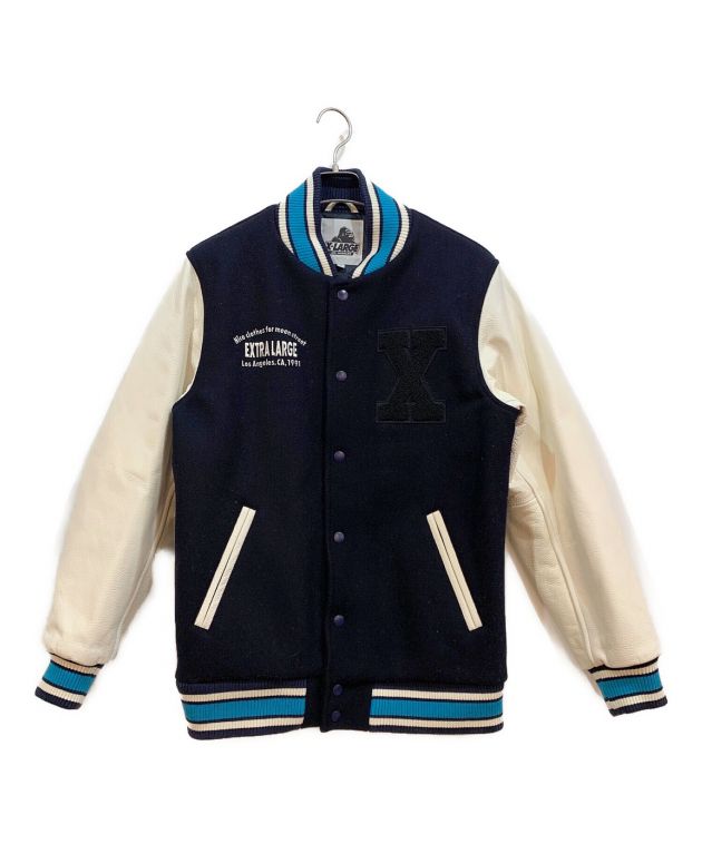 中古・古着通販】X-LARGE (エクストララージ) スタジャン ブラック 