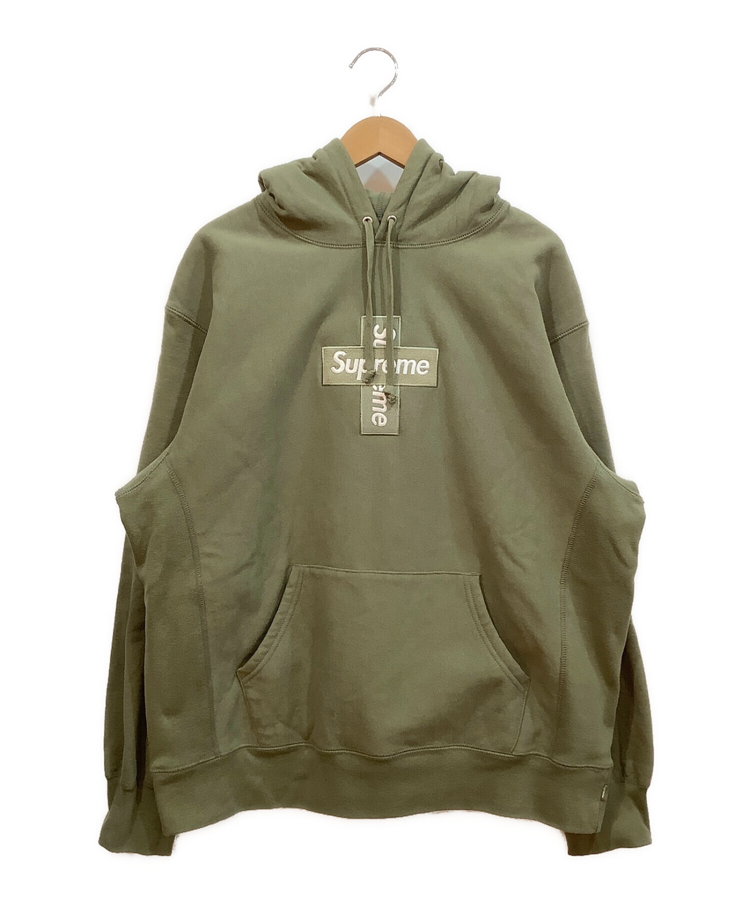 キムタク着 Supreme Cross Box Logo Hooded Sweatshirt シュプリーム