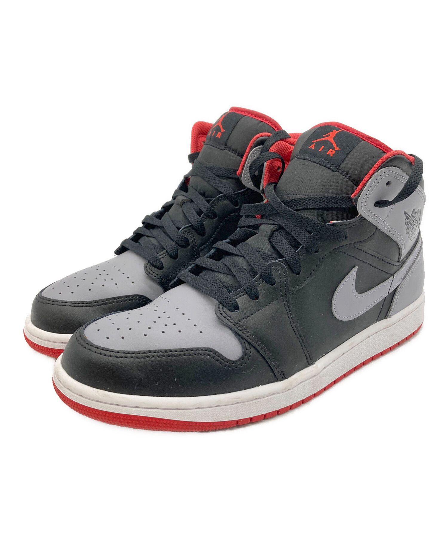 中古・古着通販】NIKE (ナイキ) AIR JORDAN 1 MID BLACK / エア  