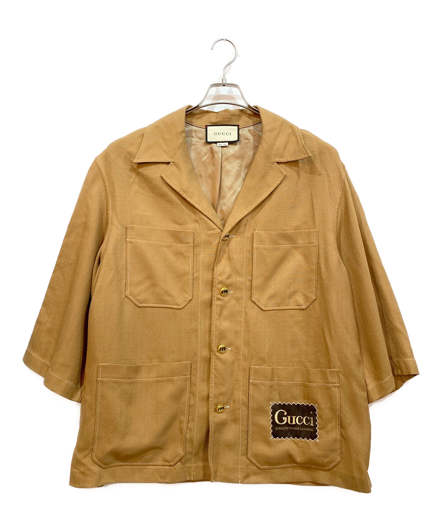 中古・古着通販】GUCCI (グッチ) ビスコース シャツ ジャケット 