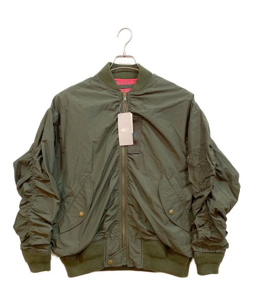 BEAMS MA-1ジャケット オリーブグリーン