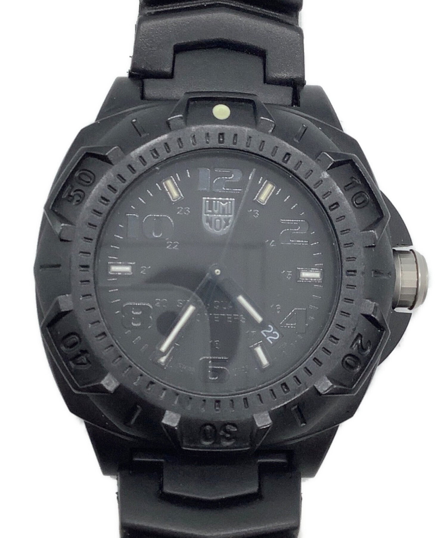 LUMINOX (ルミノックス) 0200シリーズ ラバーベルト 腕時計 ブラック