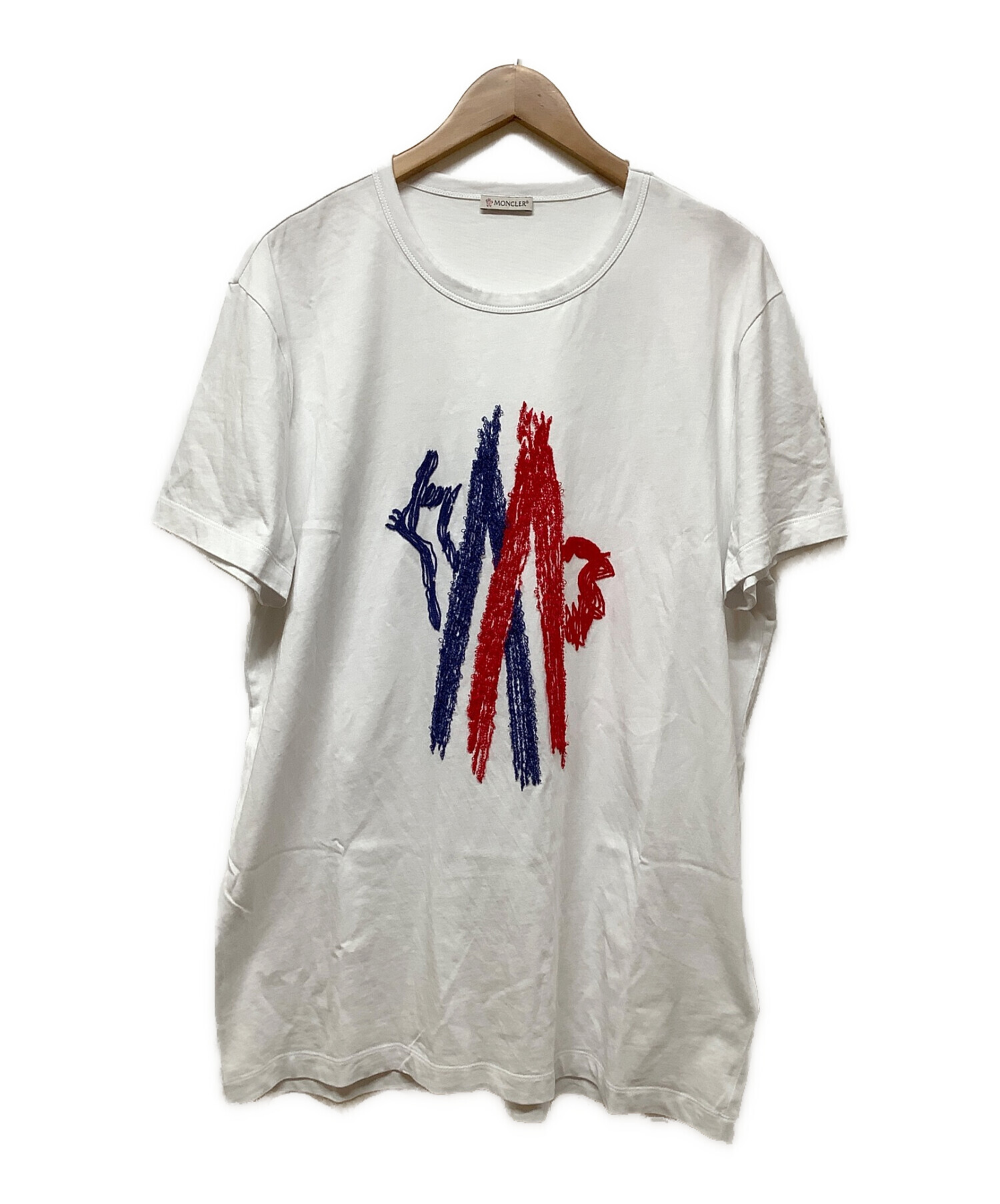 【レア】MONCLER モンクレール　ロゴ　刺繍　Tシャツ半袖Tシャツ