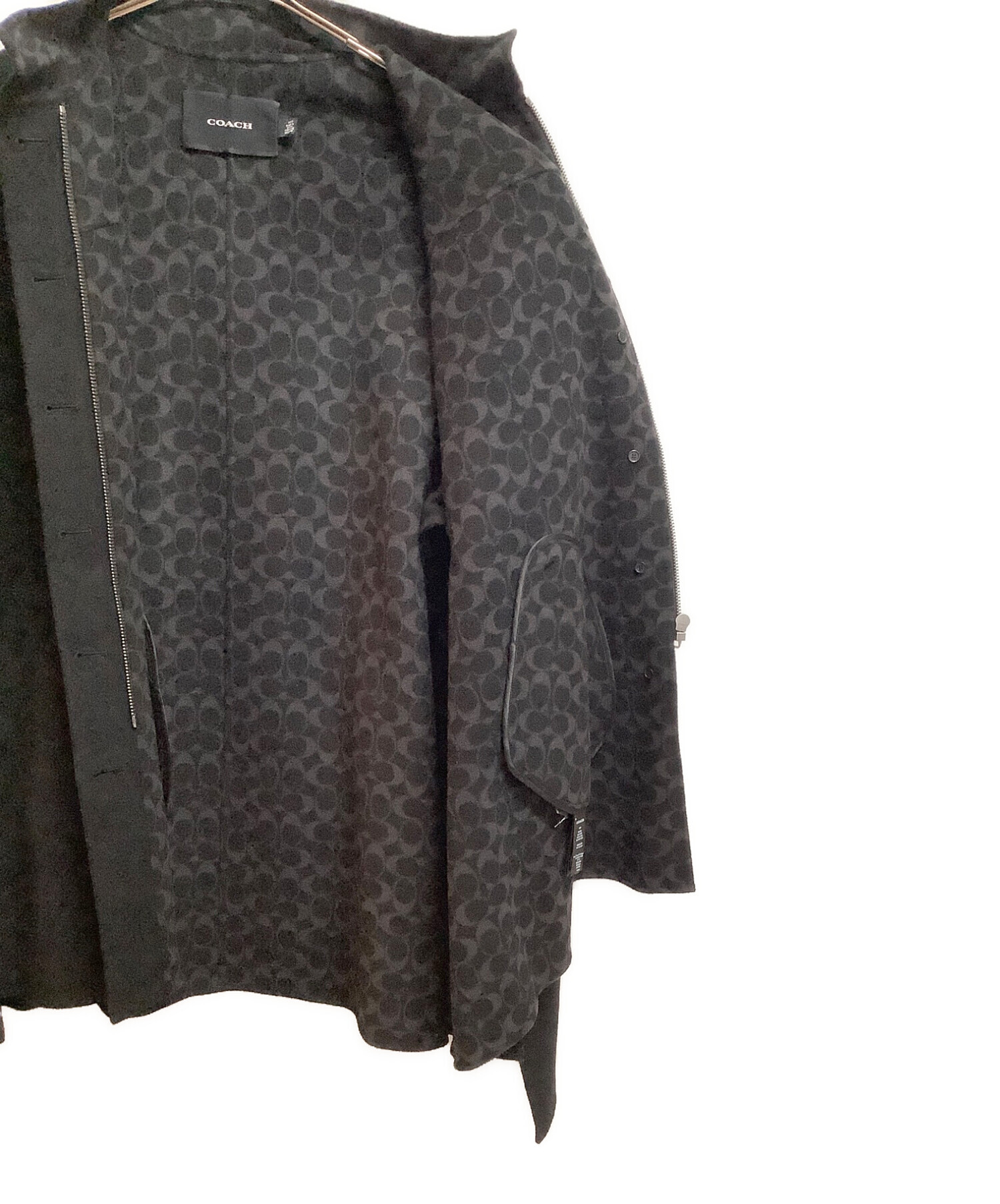 中古・古着通販】COACH (コーチ) ダブルフェイス ウールケープ 